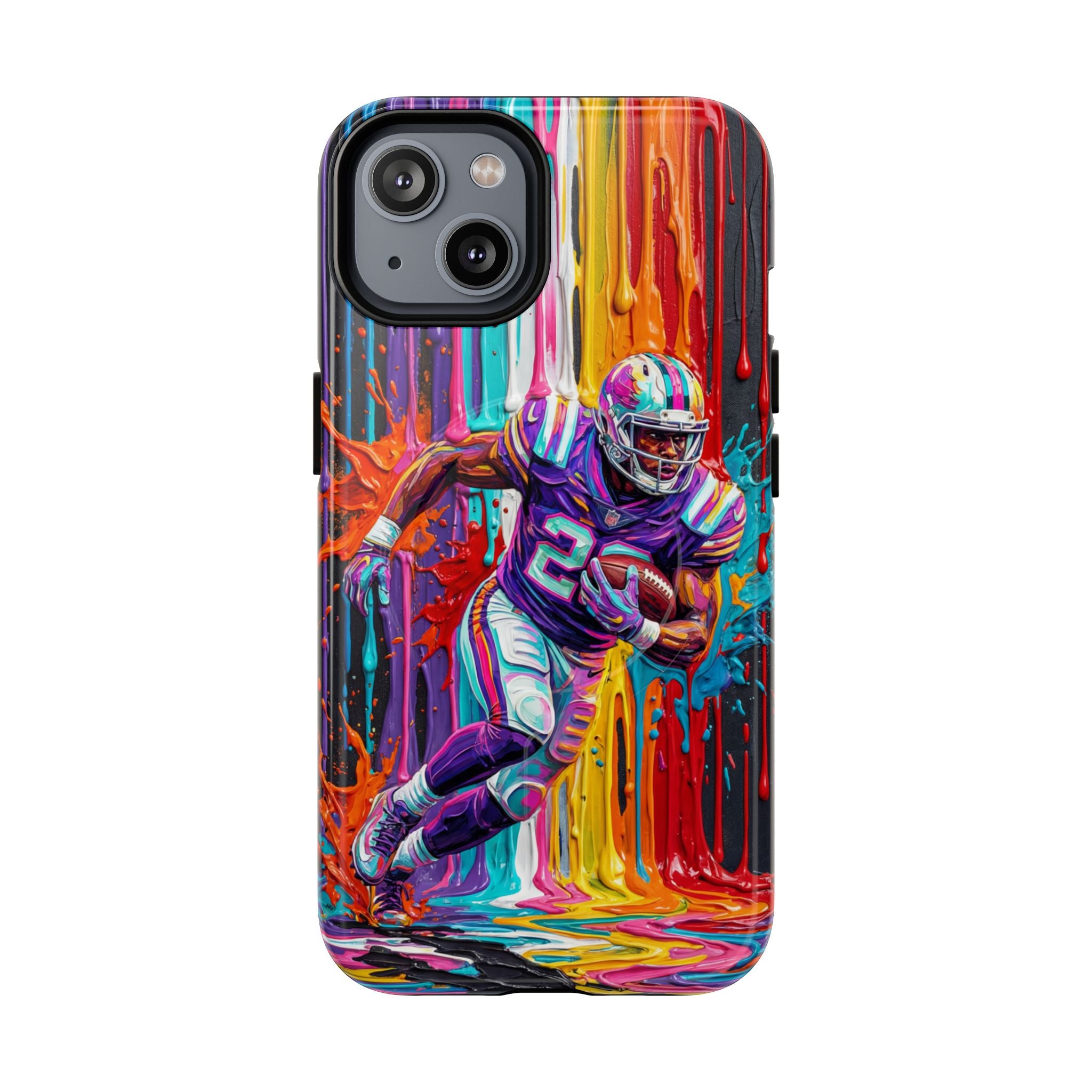 Vibrant American Football Runner MagSafe iPhone Case