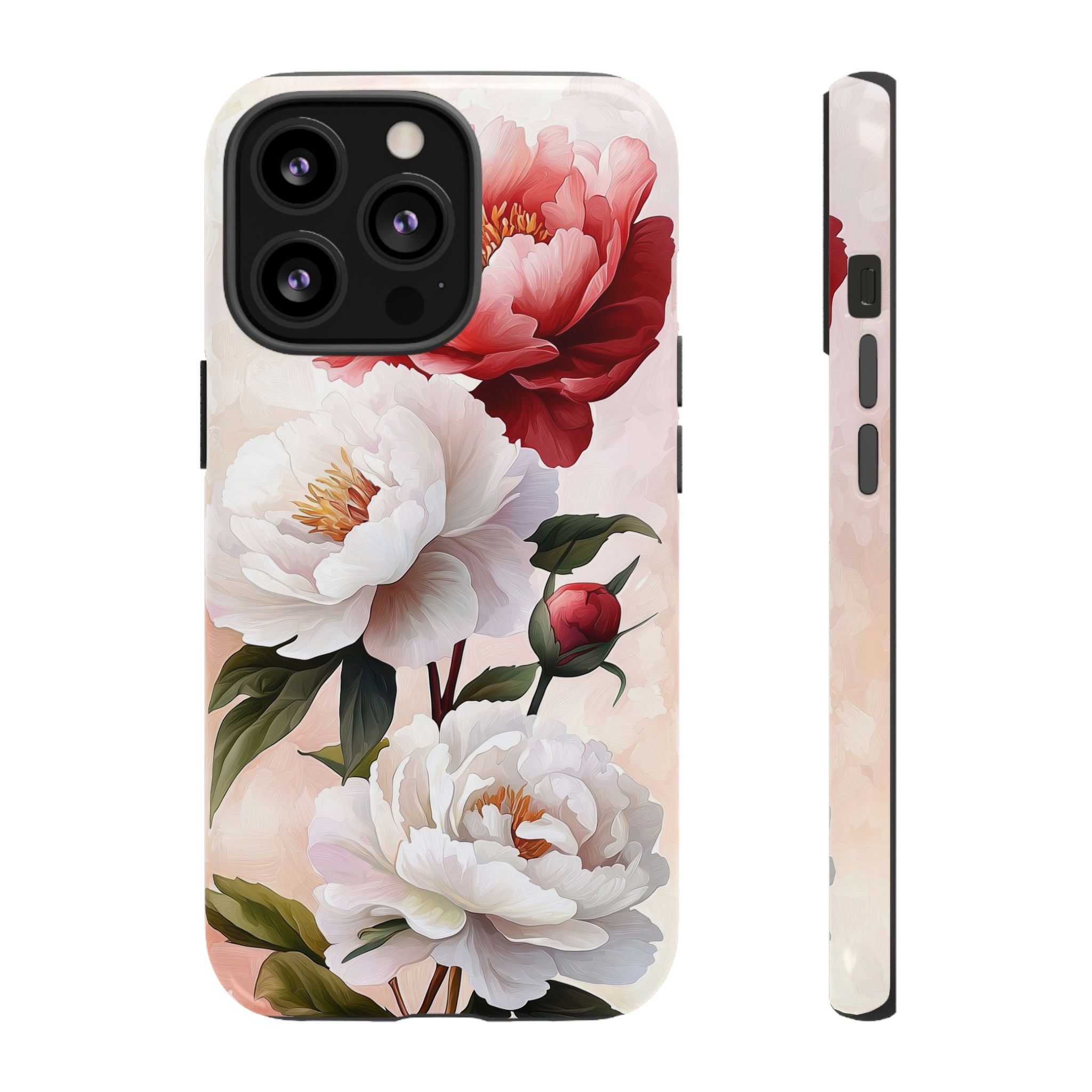 Floral Peony Tough iPhone Case