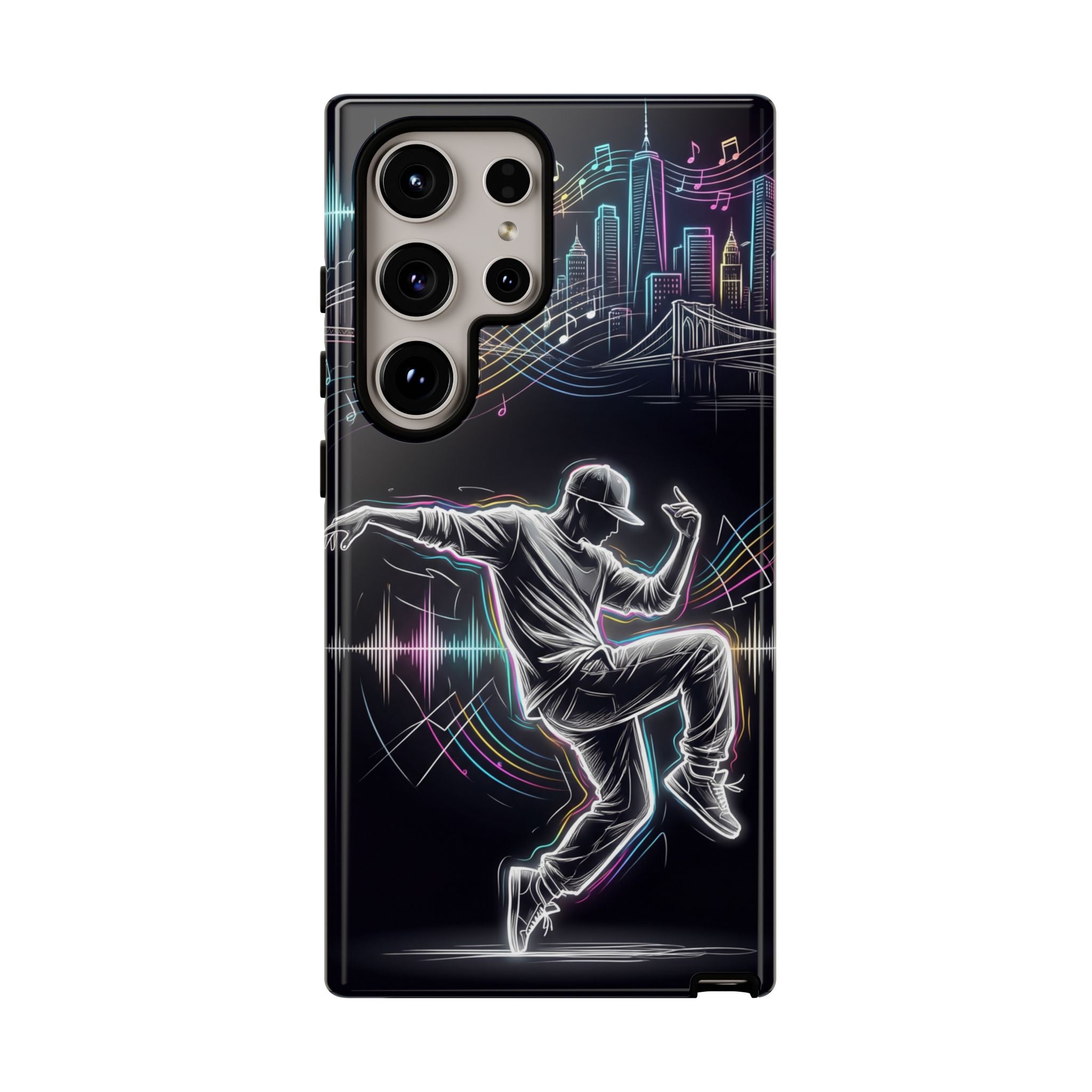 Dancer Neon Skyline Samsung Galaxy Phone Case