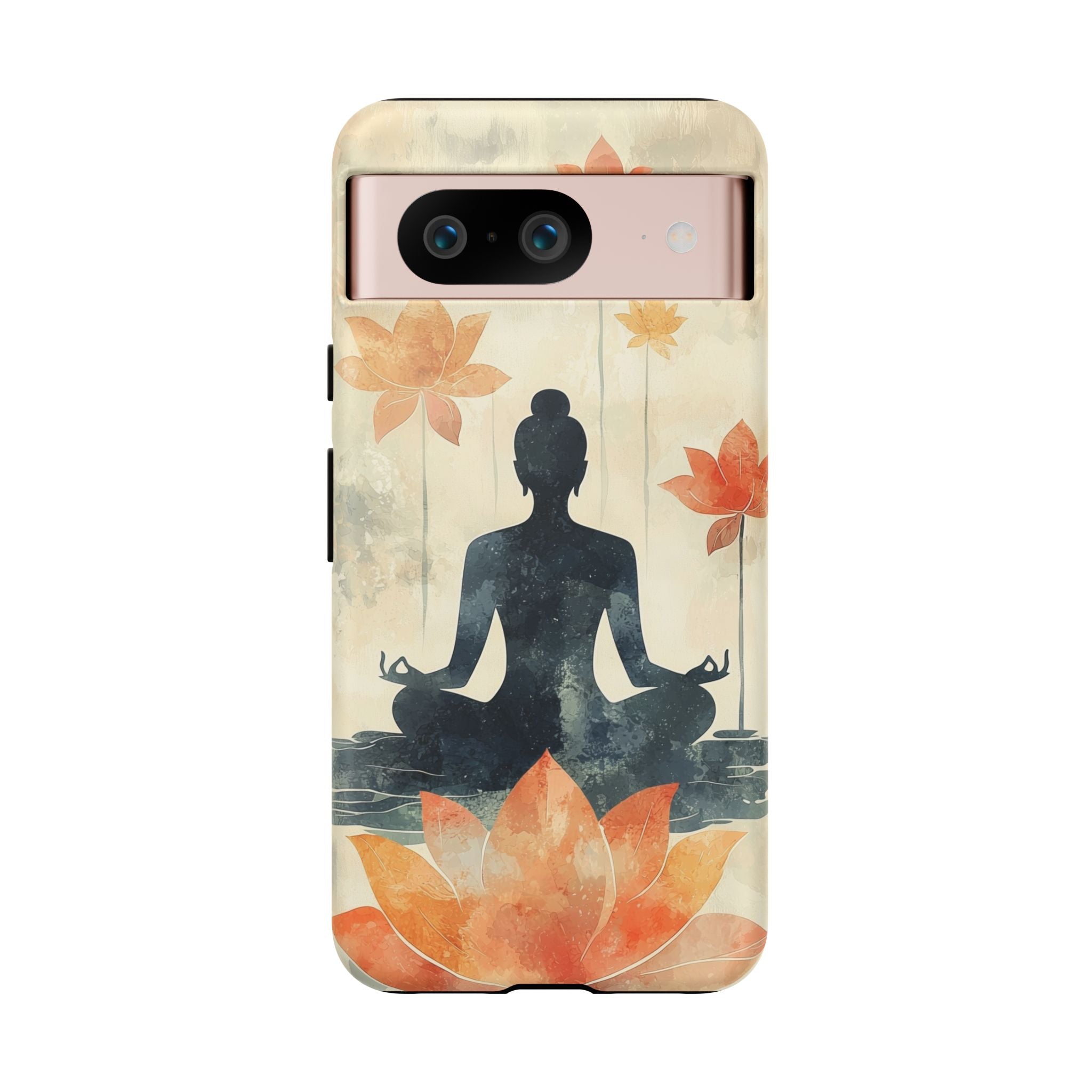 Yoga Lotus Google Pixel Case | Meditative Silhouette