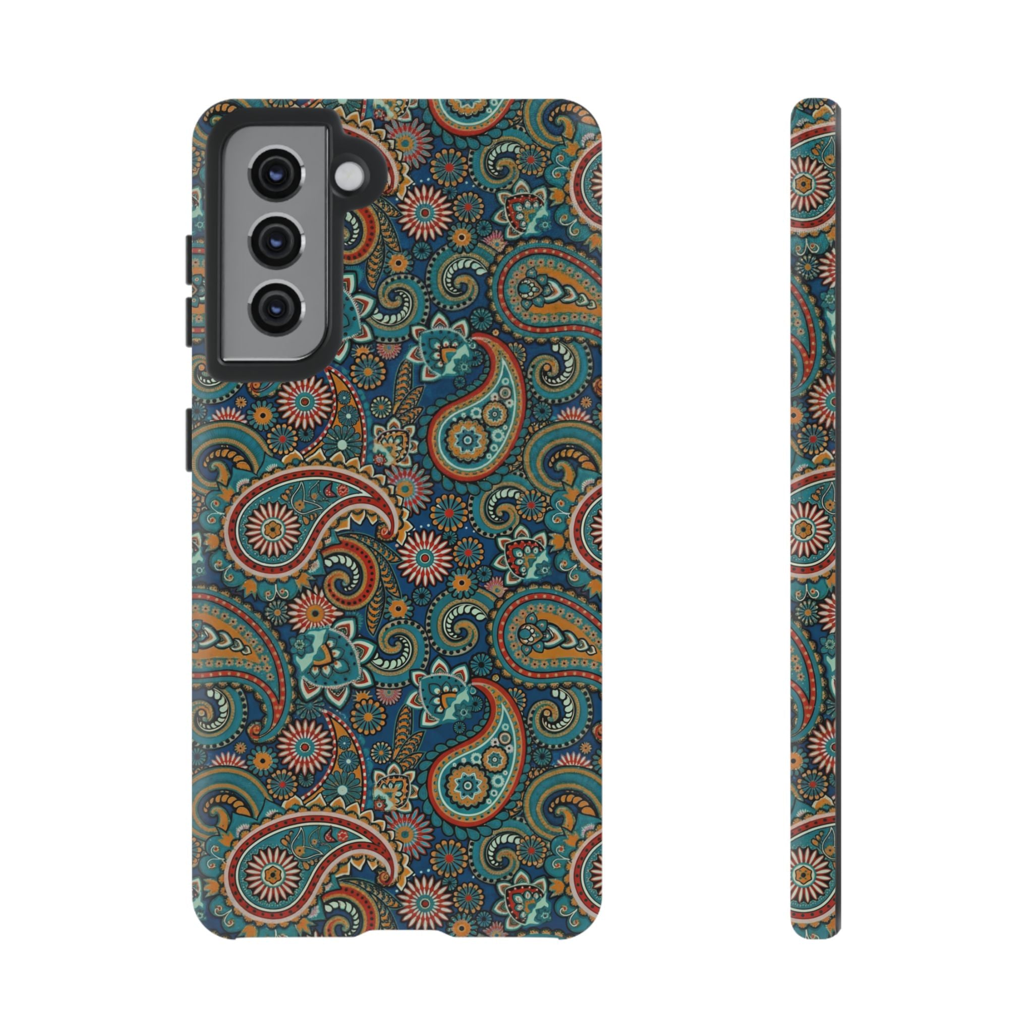 Batik Vibrant Paisley Protective Tough Samsung Galaxy Case