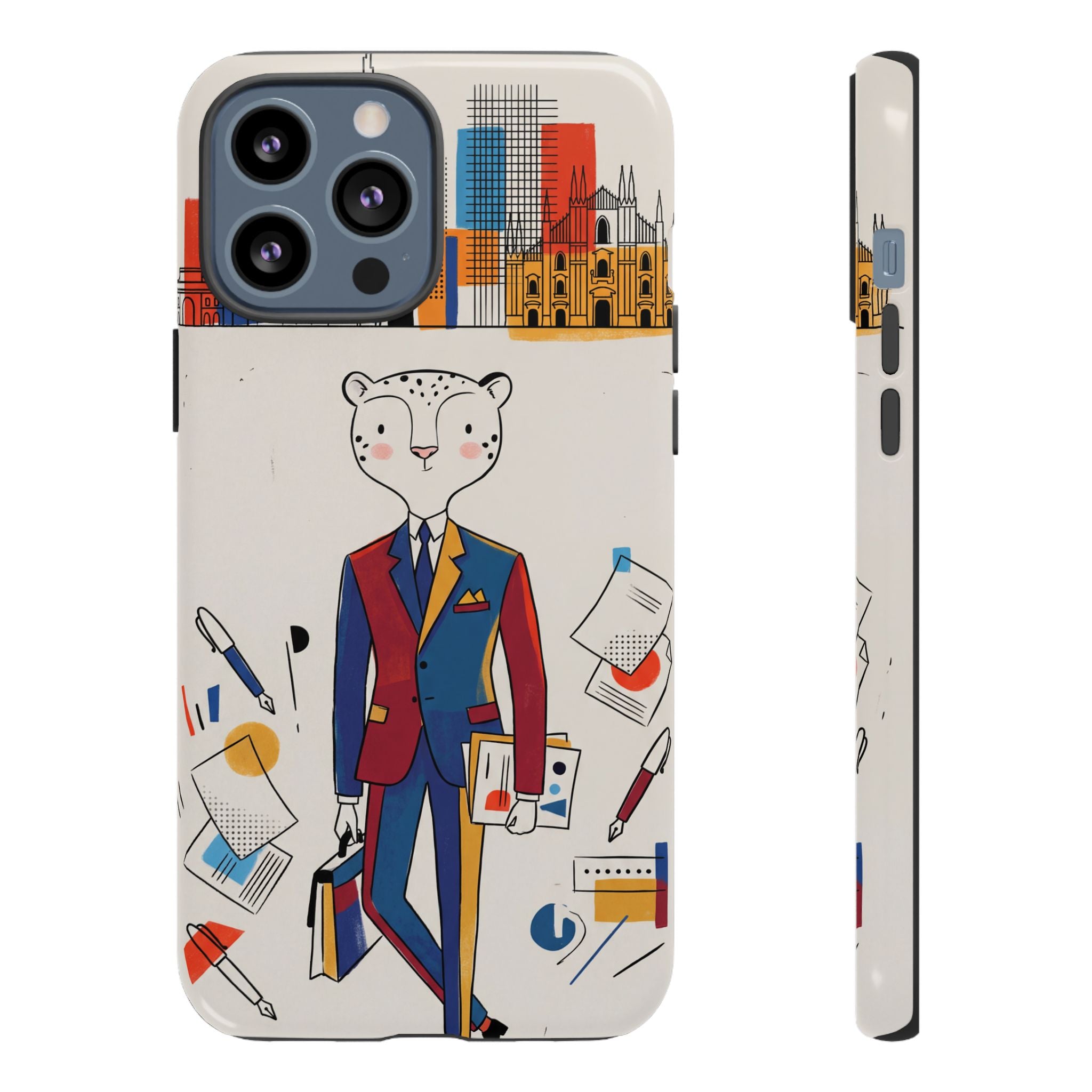 Leopard Executive Phone Case | Business Chic Illustrated