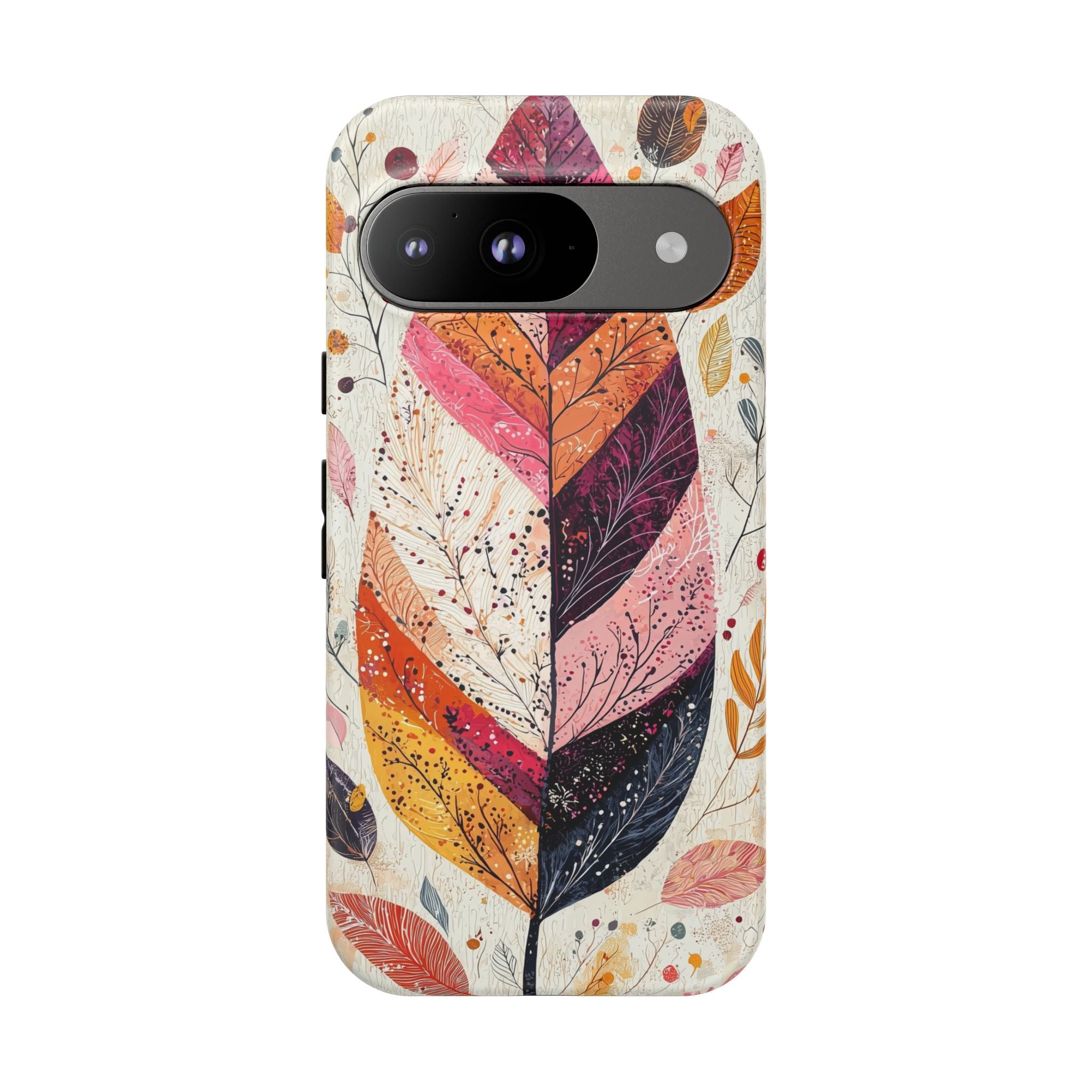 Autumn Leaf Tough Google Pixel Case | Watercolour Feathered Fall Design