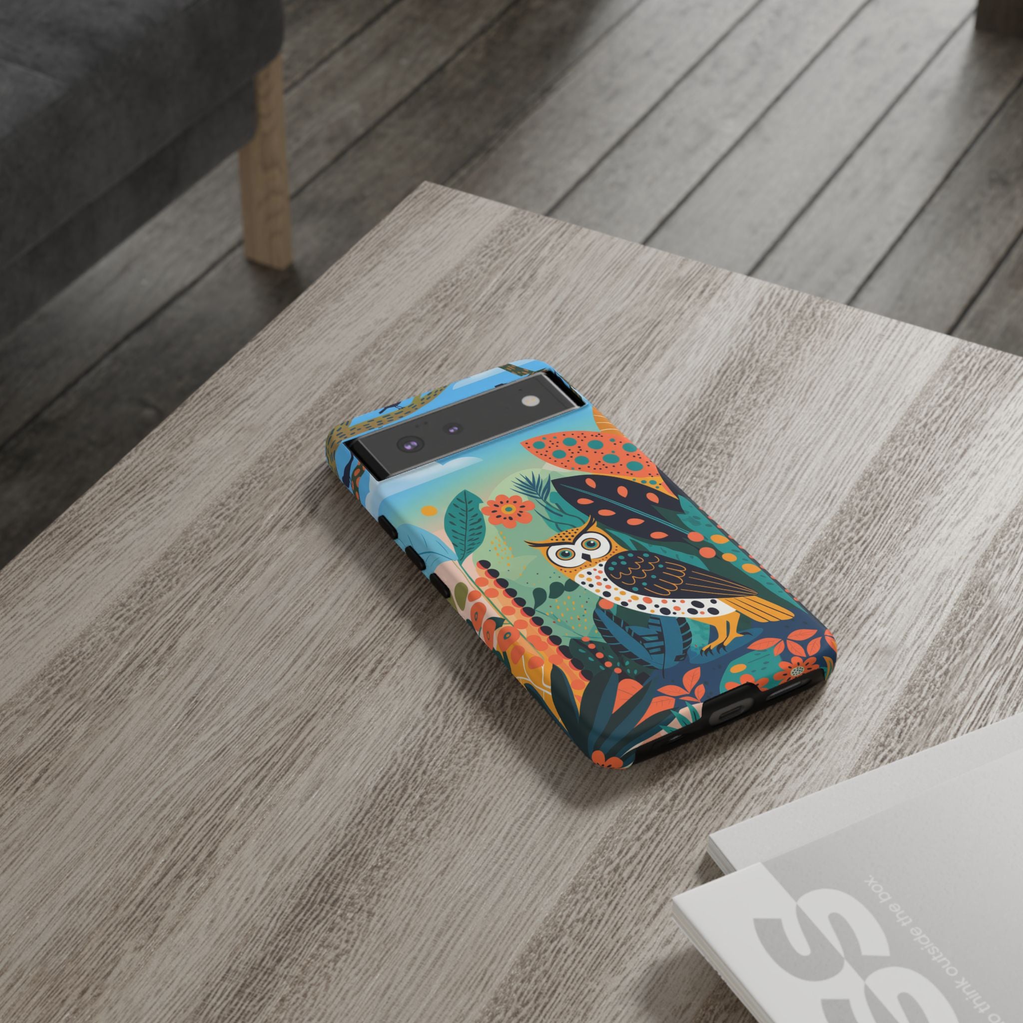 Botanical Forest Colourful Owl Google Pixel Phone Case