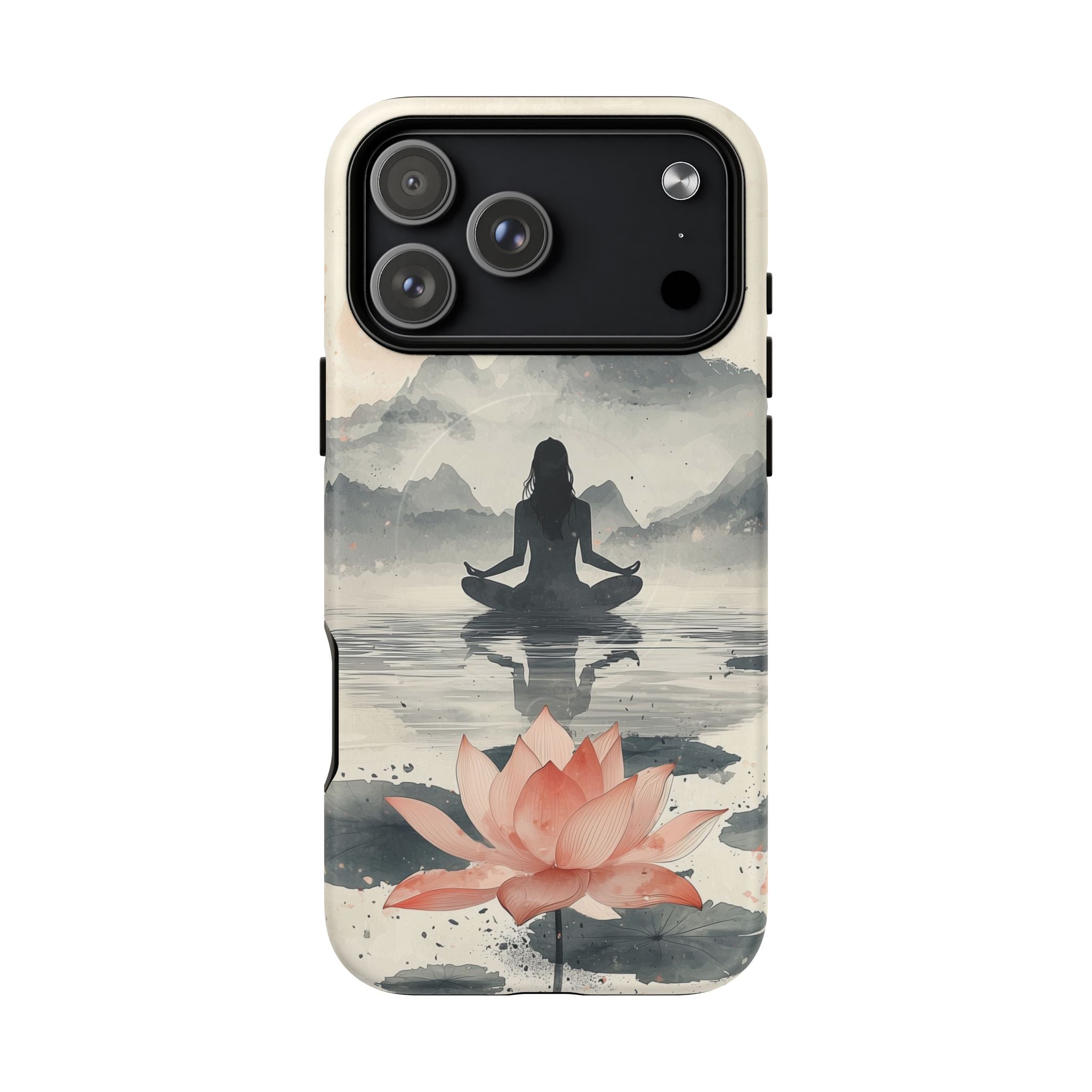 Zen Yoga Meditation Lotus MagSafe iPhone Case