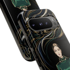 Custodia per Google Pixel Donna Elegante nella Foresta