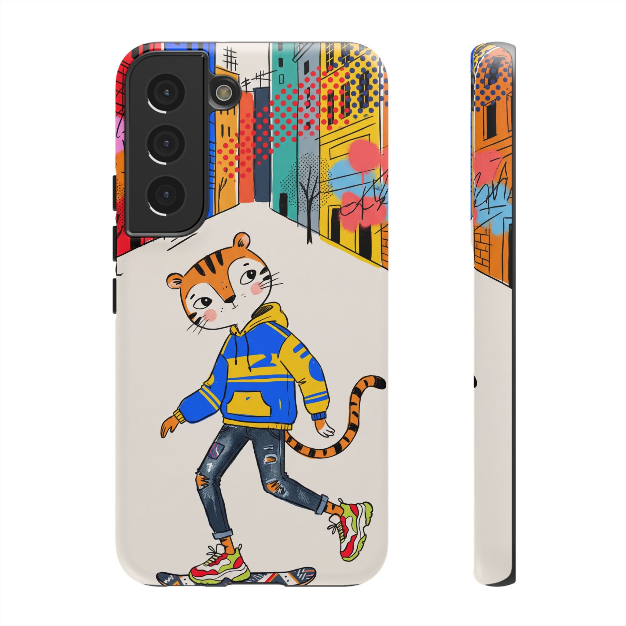Skater Tiger Samsung Galaxy Phone Case