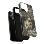 Vintage Cityscape Woman Tea Art iPhone Case