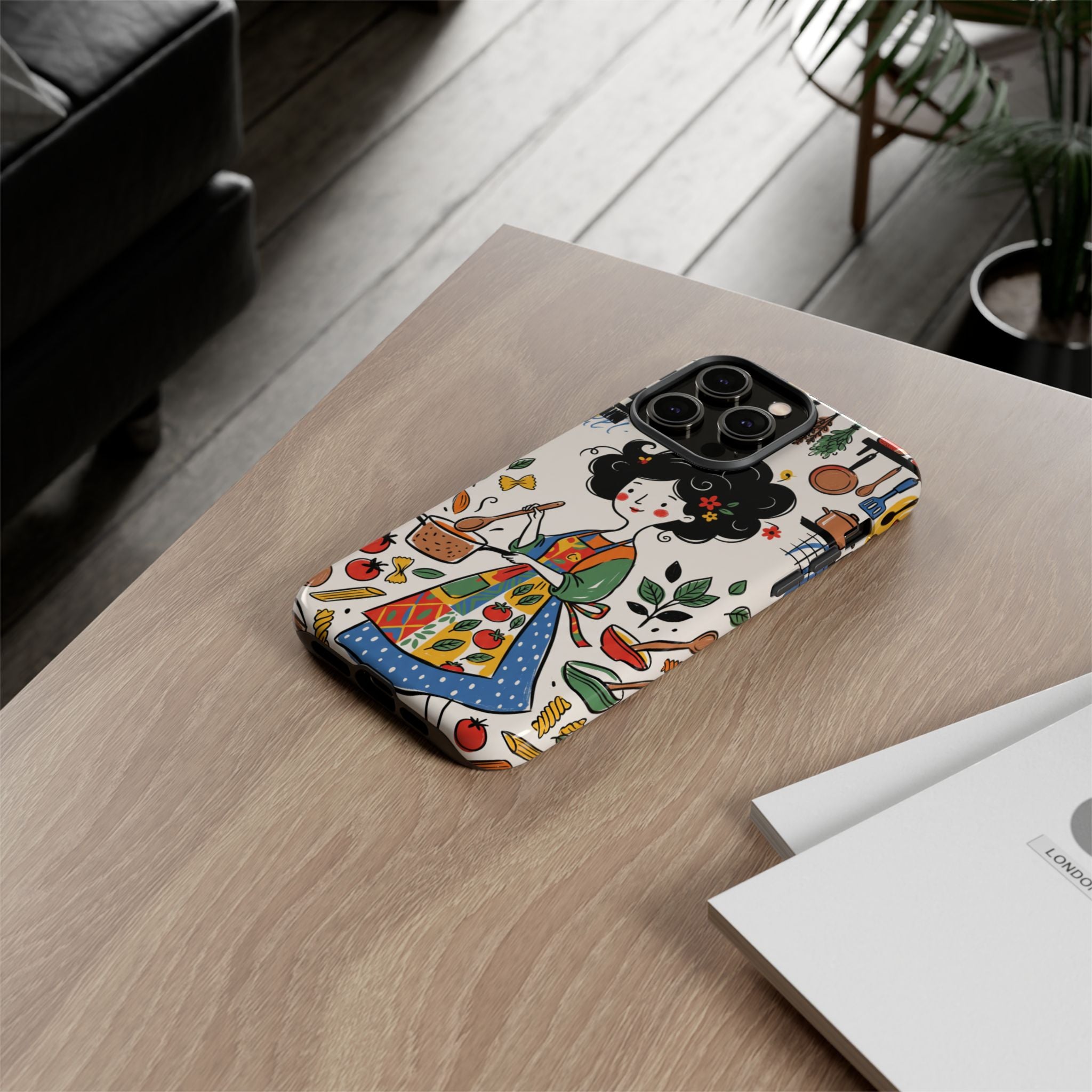 Illustrazione Cucina Chef Fantasioso Cover iPhone