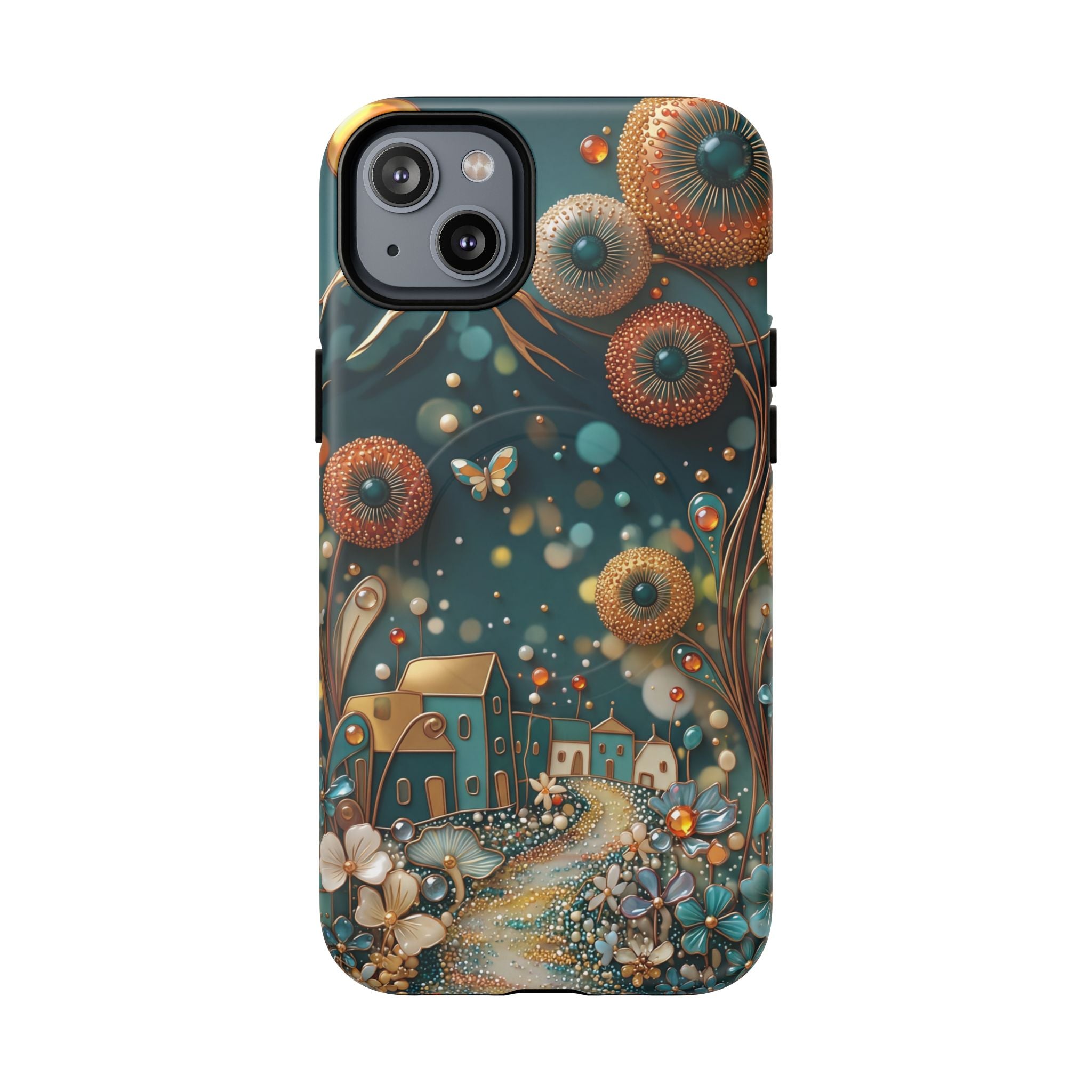 Custodia MagSafe per iPhone con fantasia floreale | Design Dreamy Cottage Garden