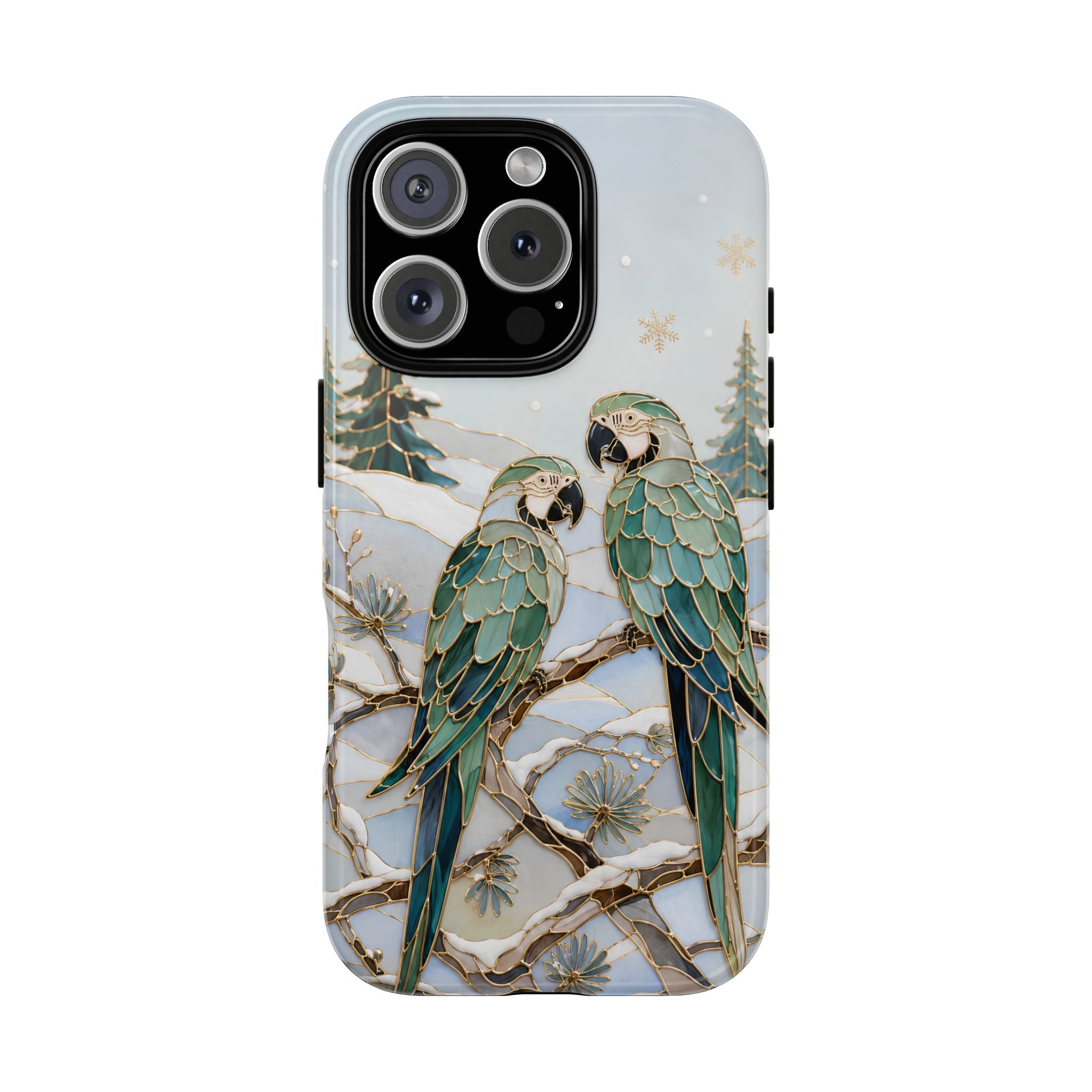 Parrot iPhone Case | Winter Bird iPhone Case