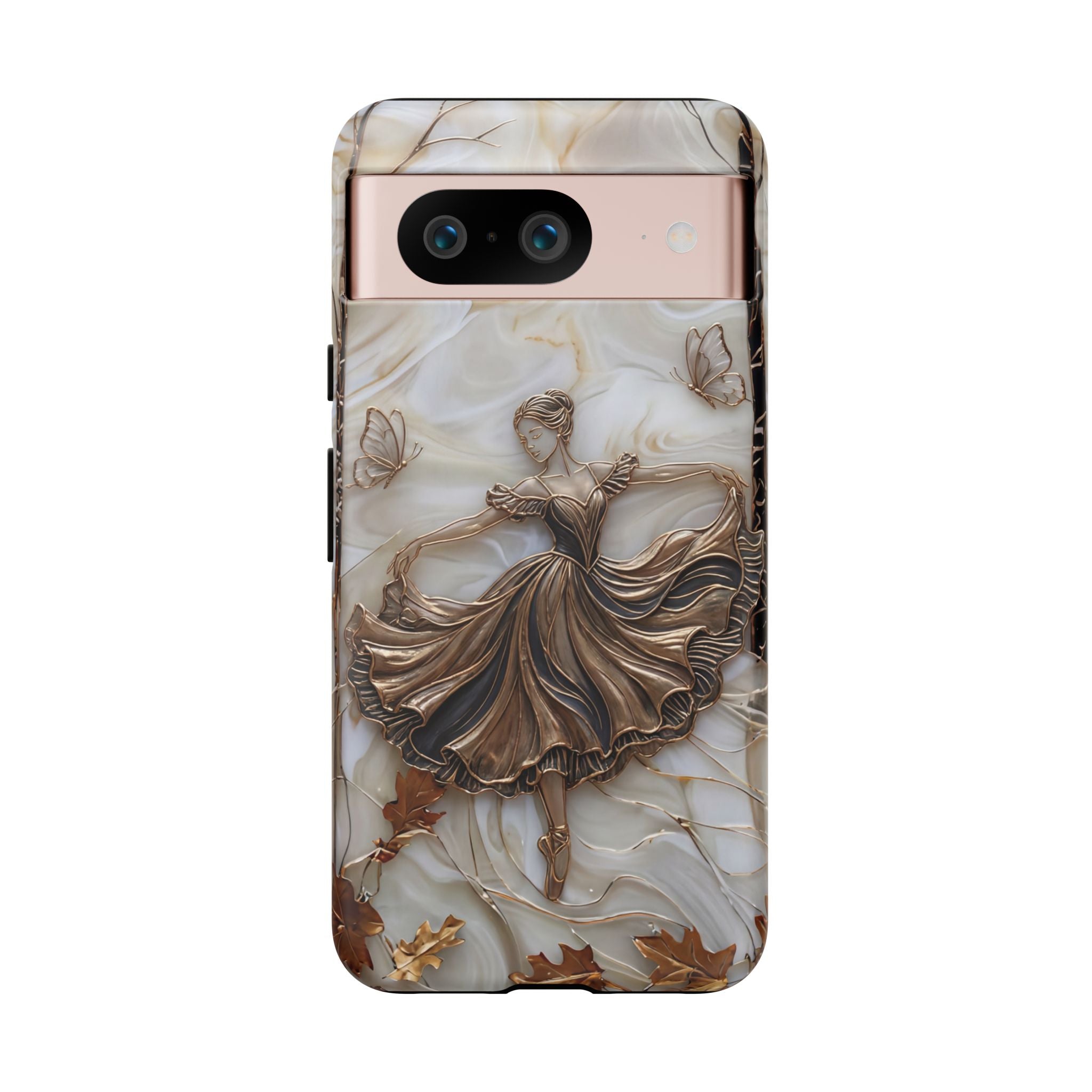 Elegant Bronze Ballerina Dance Design Google Pixel Case