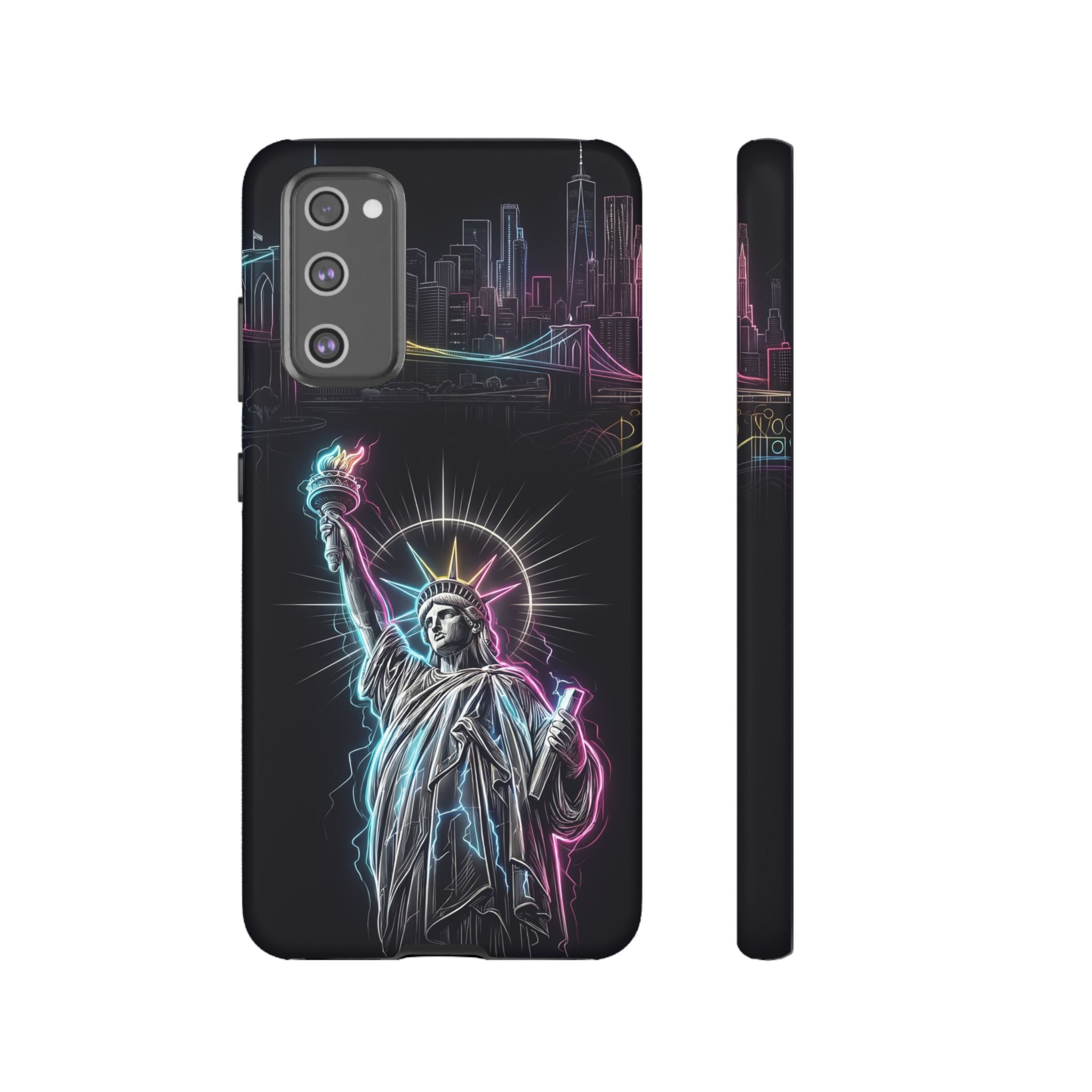 Neon Statue of Liberty Tough Samsung Galaxy Phone Case