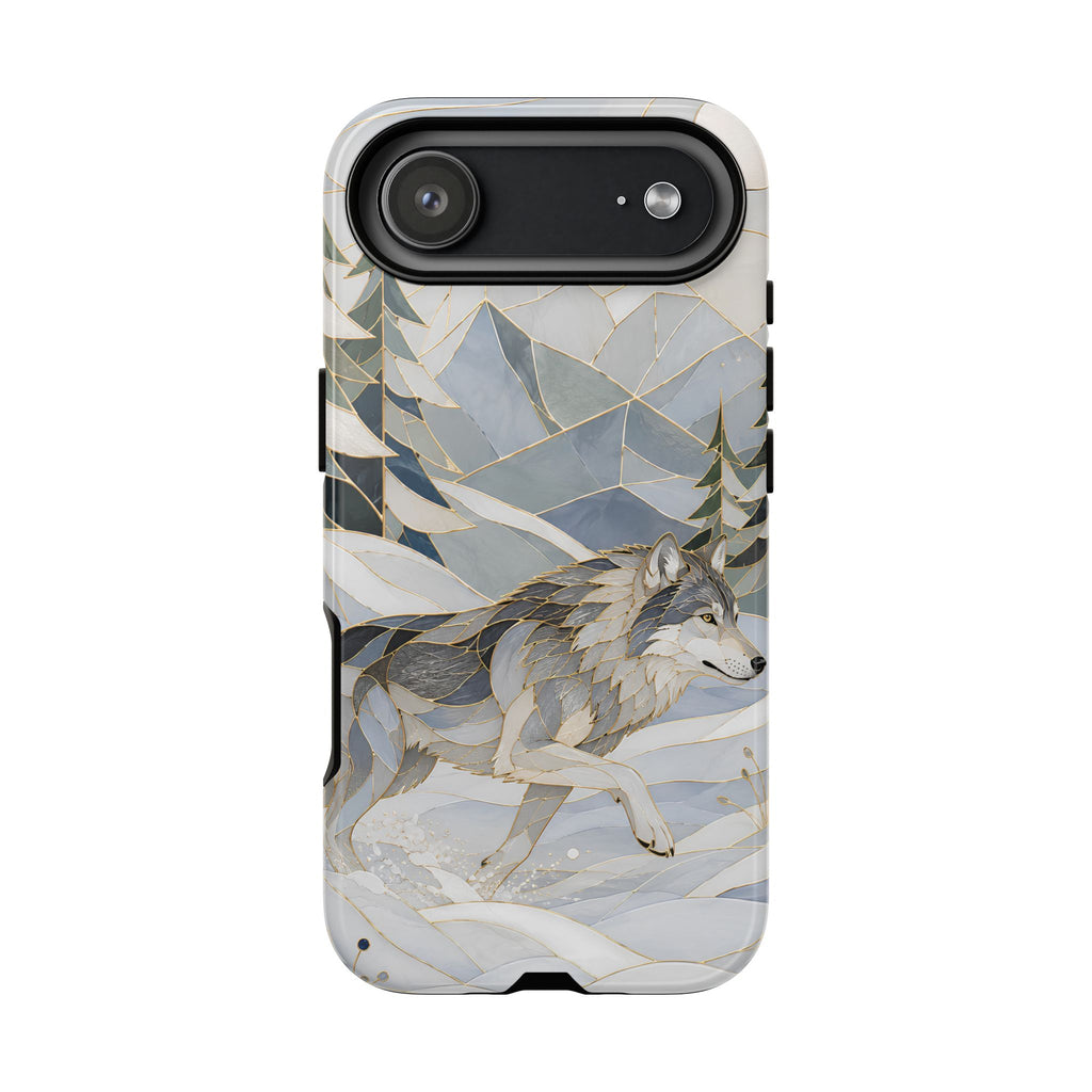 Winter Wolf iPhone Case | Mountain Forest iPhone Case