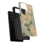 Chrysanthemum Samsung Galaxy Phone Case | Vintage Floral Phone Case