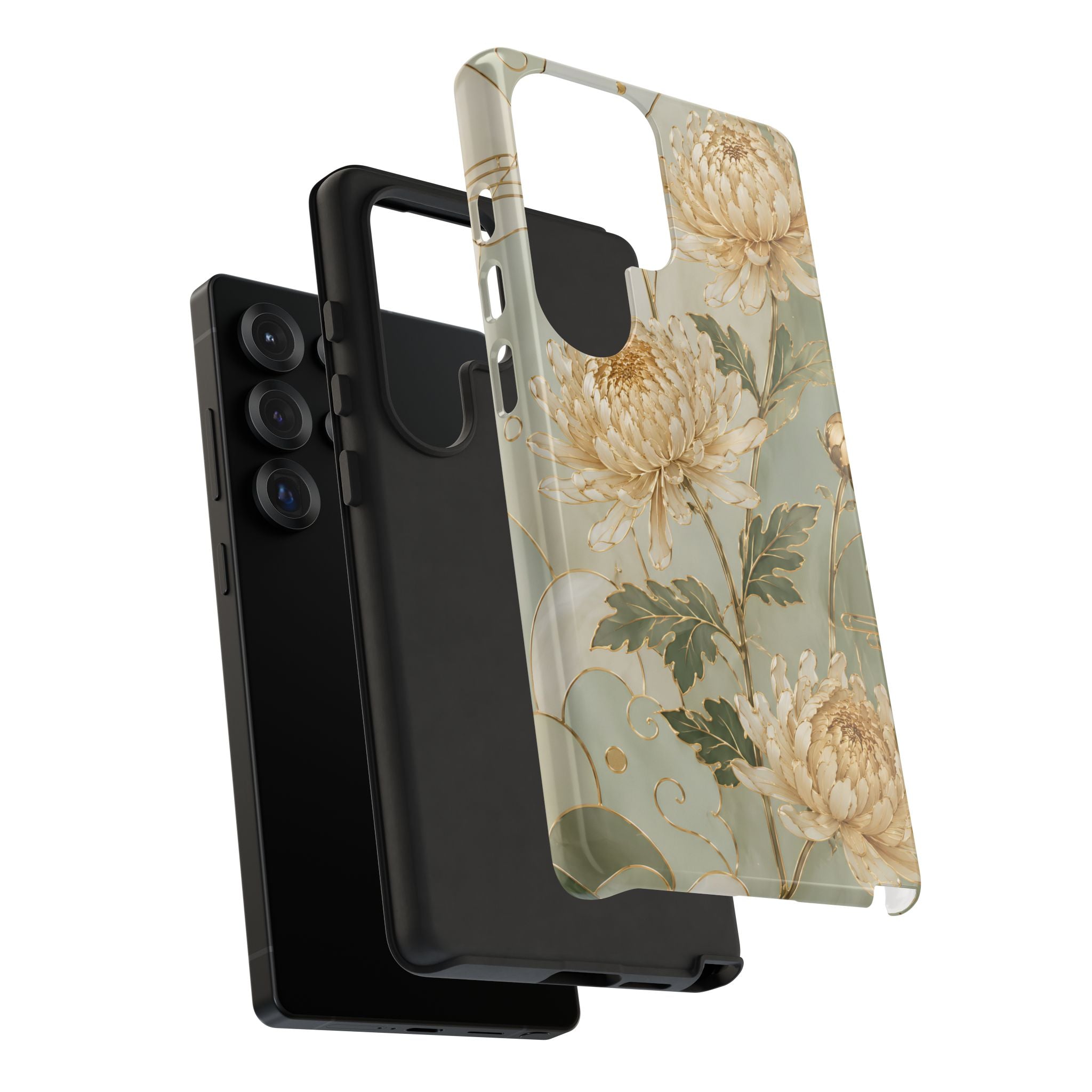 Chrysanthemum Samsung Galaxy Phone Case | Vintage Floral Phone Case