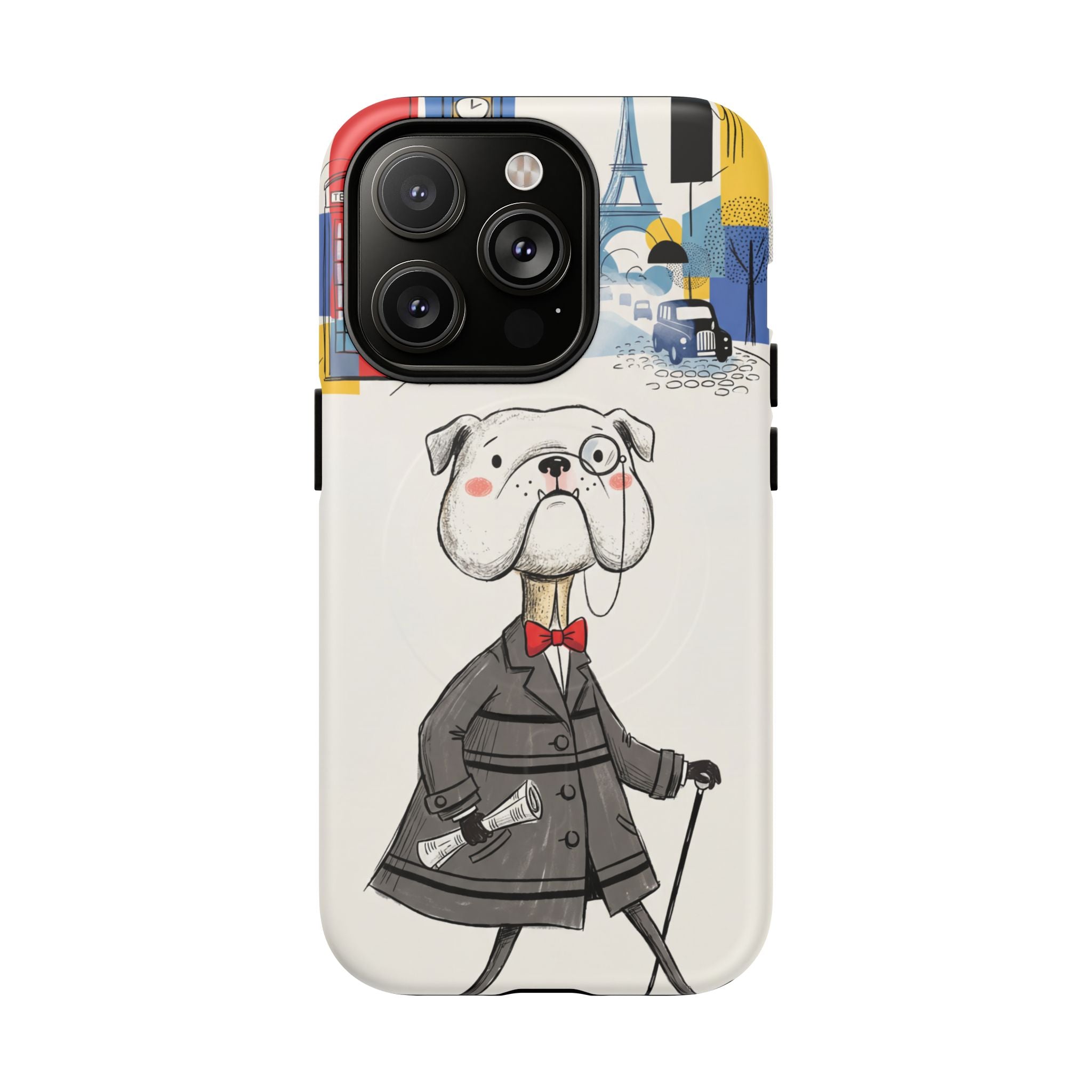 Vintage Dapper Gentleman Bulldog MagSafe iPhone Case