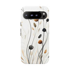 Floral Breeze Tough Google Pixel Case | Minimal Neutral Botanical Design