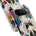 Punk City Cat Graffiti Design Google Pixel Phone Case