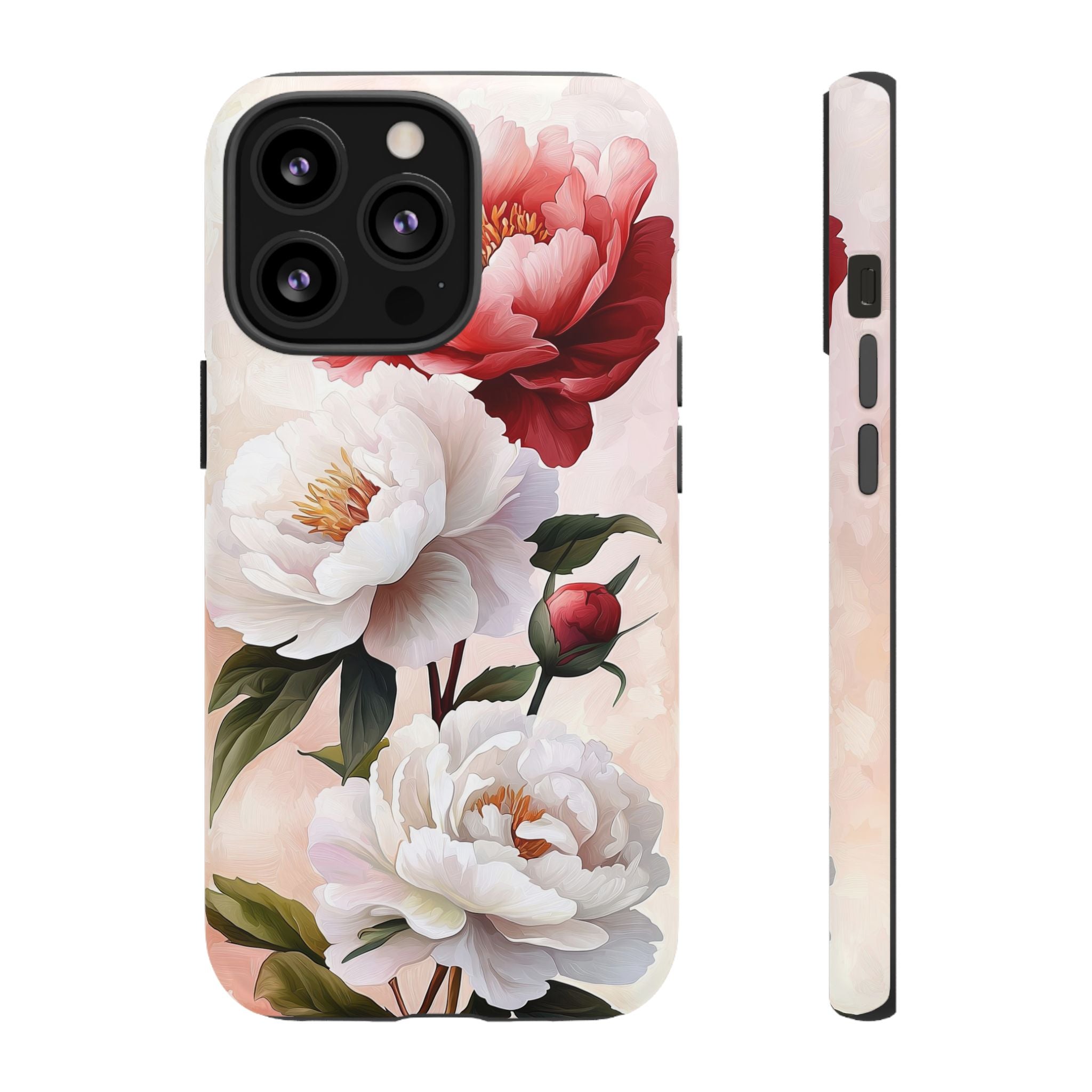 Floral Peony Tough iPhone Case