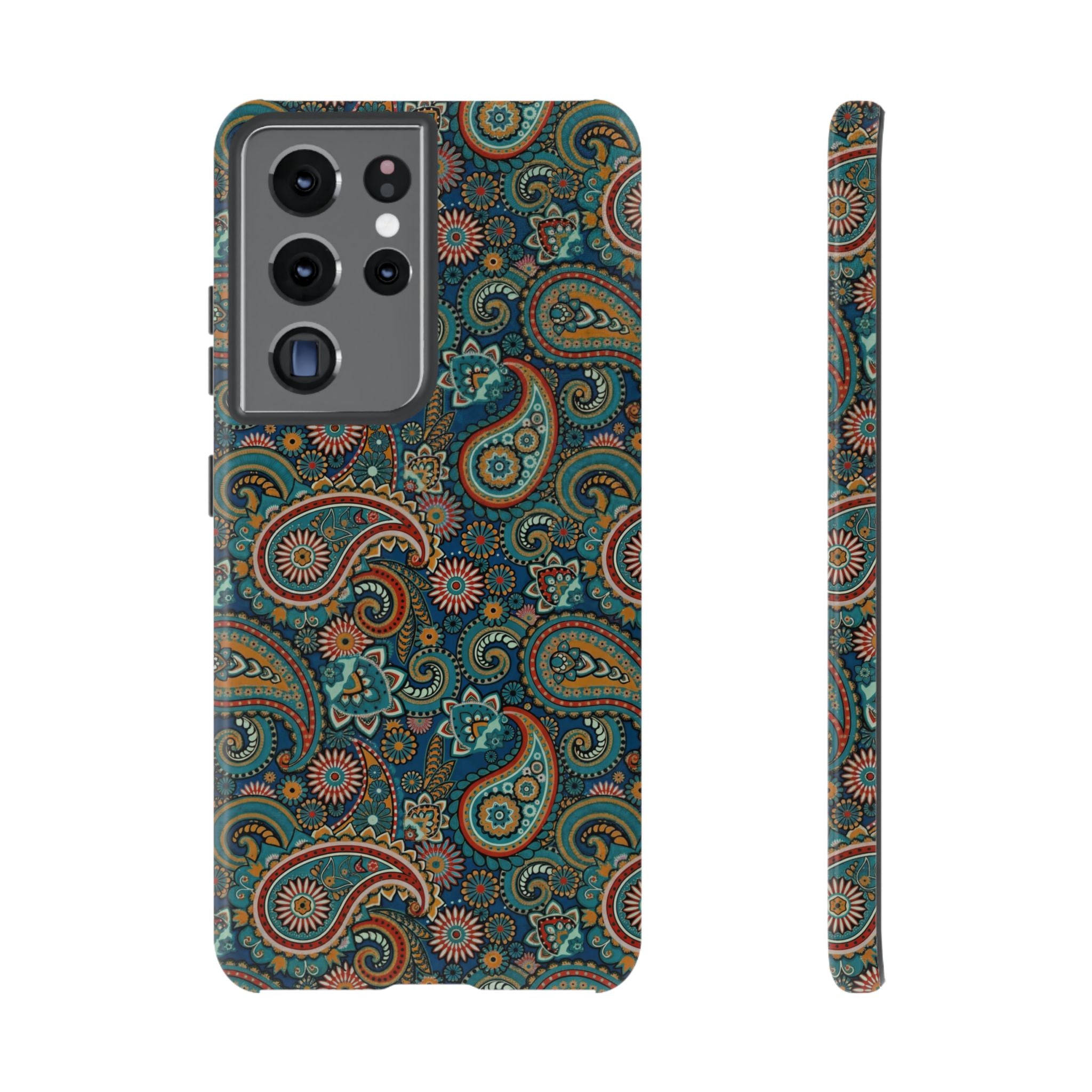 Batik Vibrant Paisley Protective Tough Samsung Galaxy Case