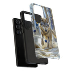 Wolf in Snow Samsung Galaxy Case — Rugged Wildlife