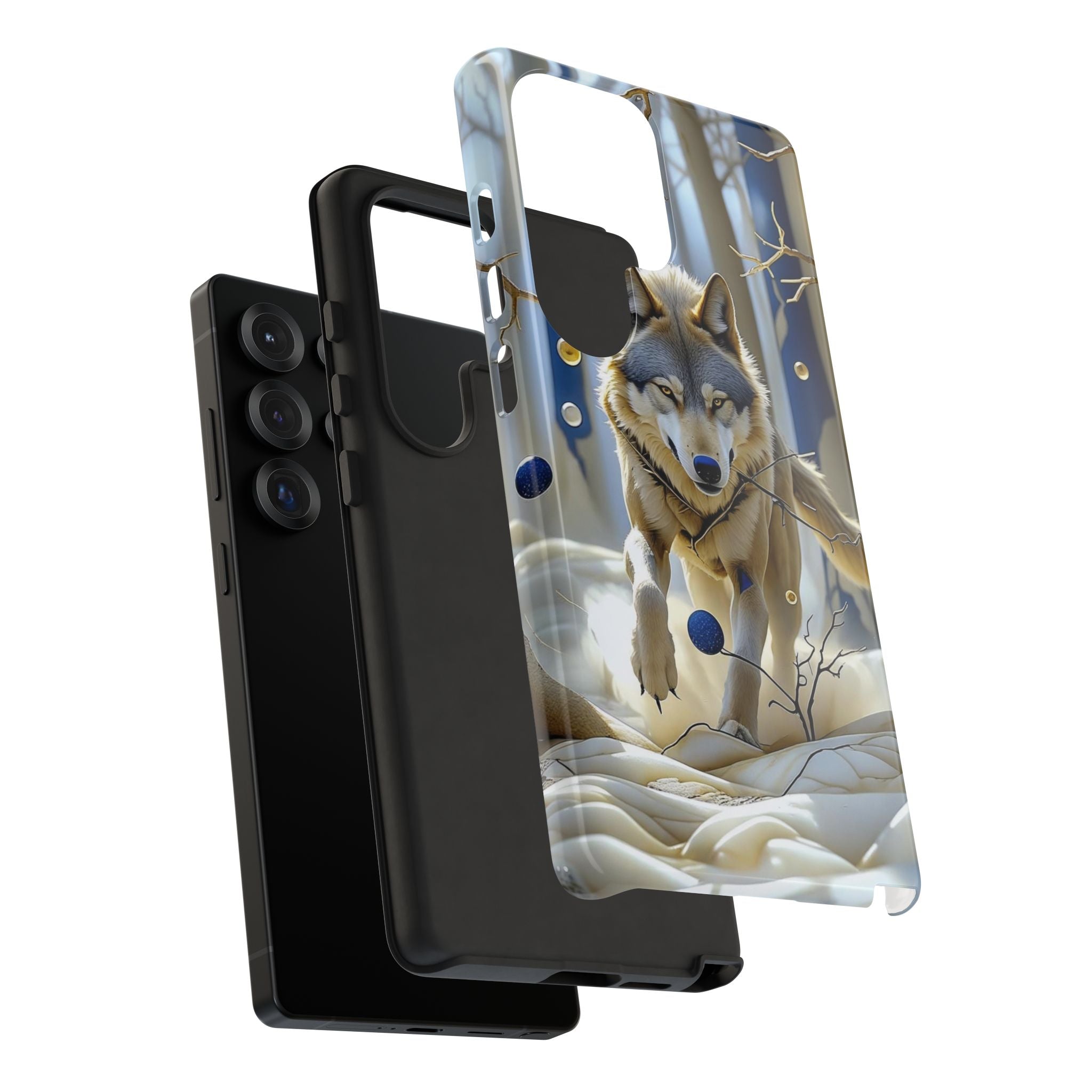 Wolf in Snow Samsung Galaxy Case — Rugged Wildlife