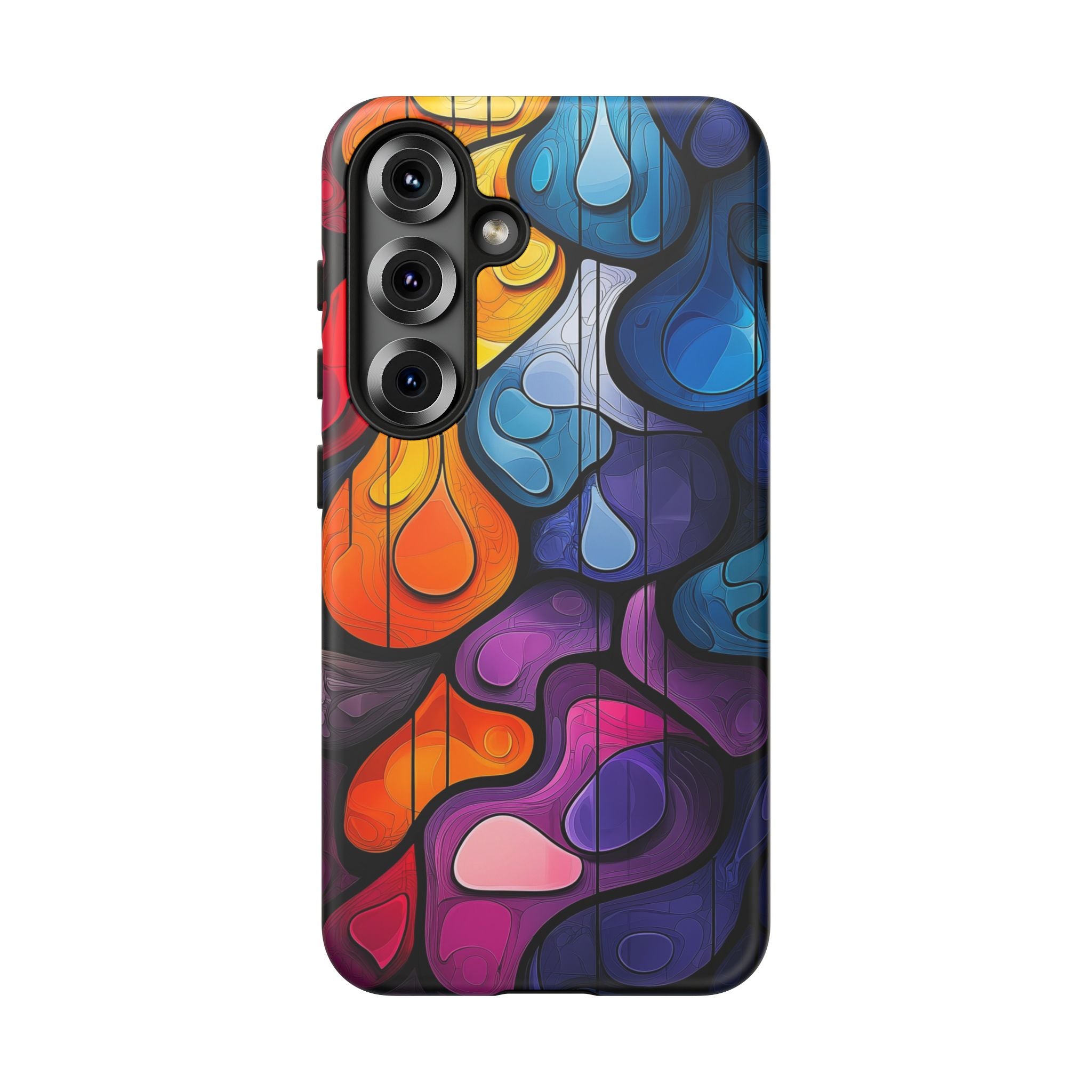 Abstract Colourful Drop Samsung Galaxy Case — Vibrant Stained-Glass