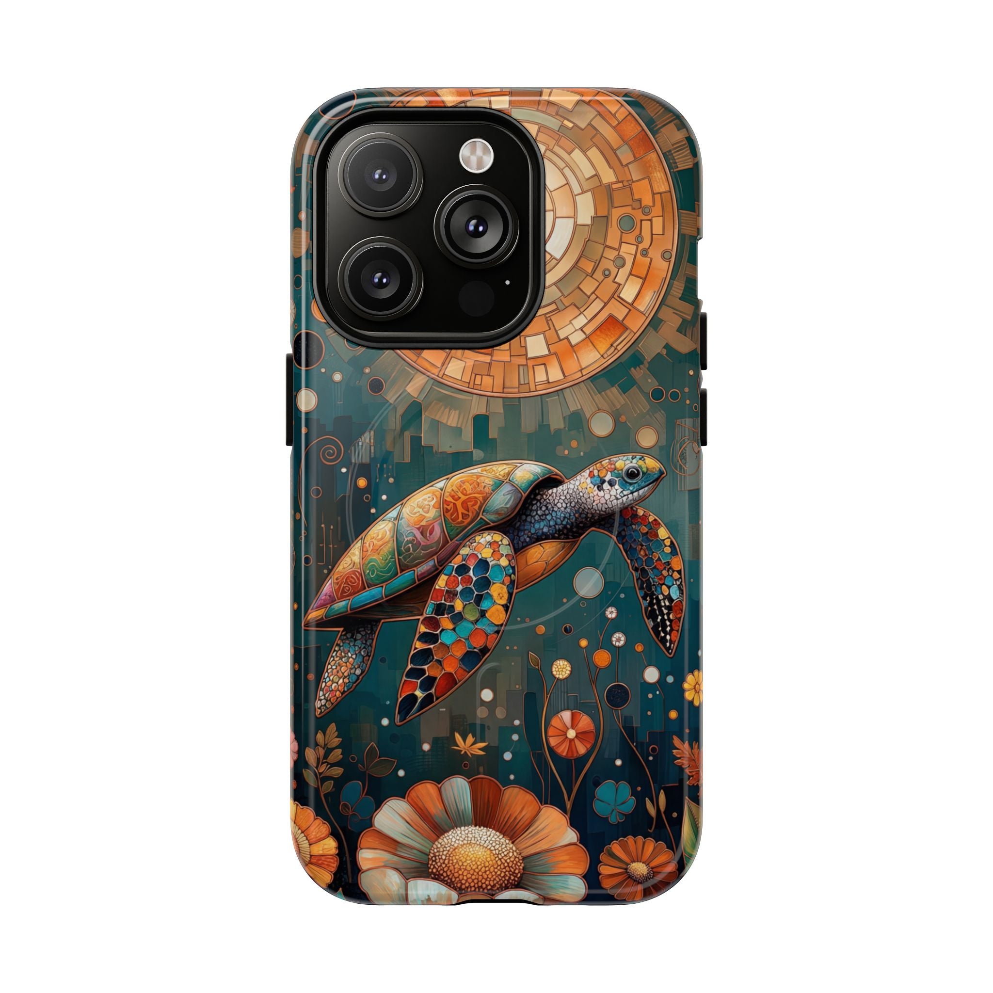 Custodia MagSafe per iPhone a forma di tartaruga marina