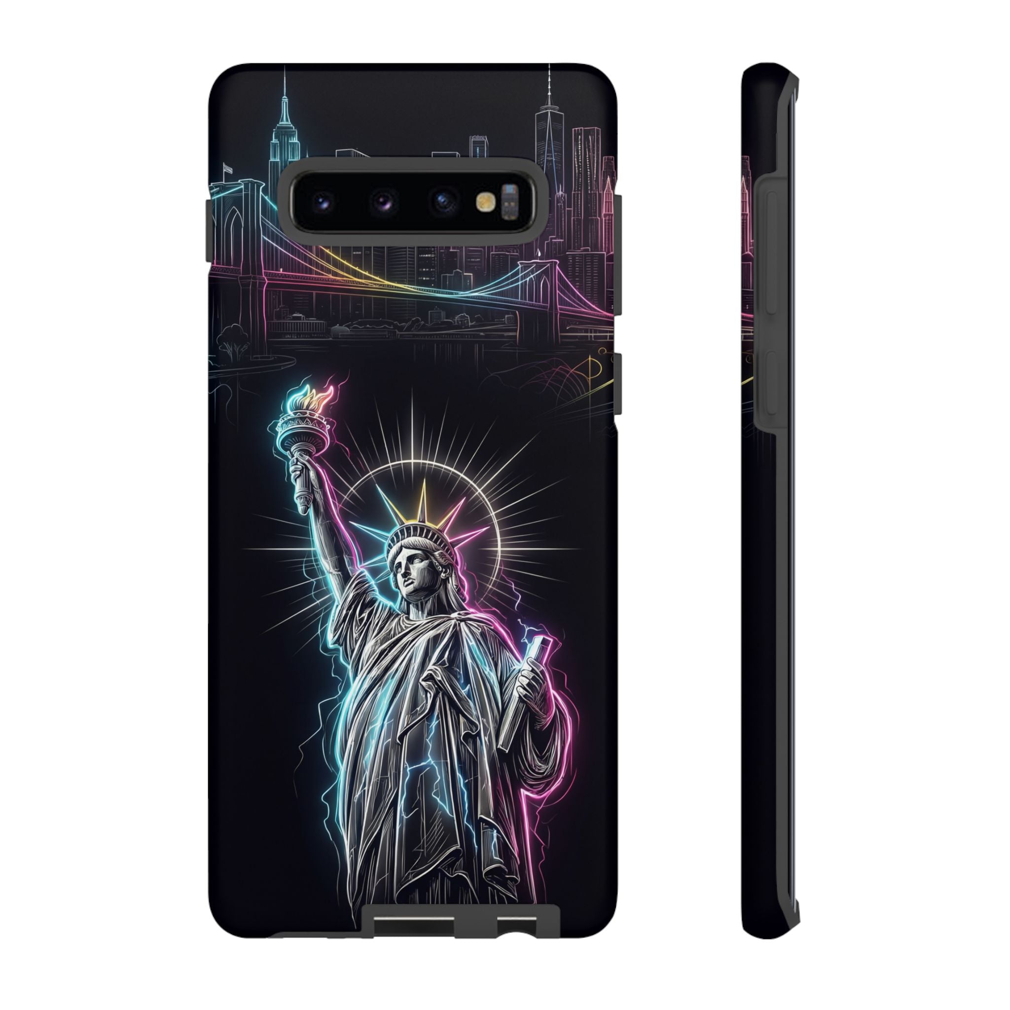 Neon Statue of Liberty Tough Samsung Galaxy Phone Case