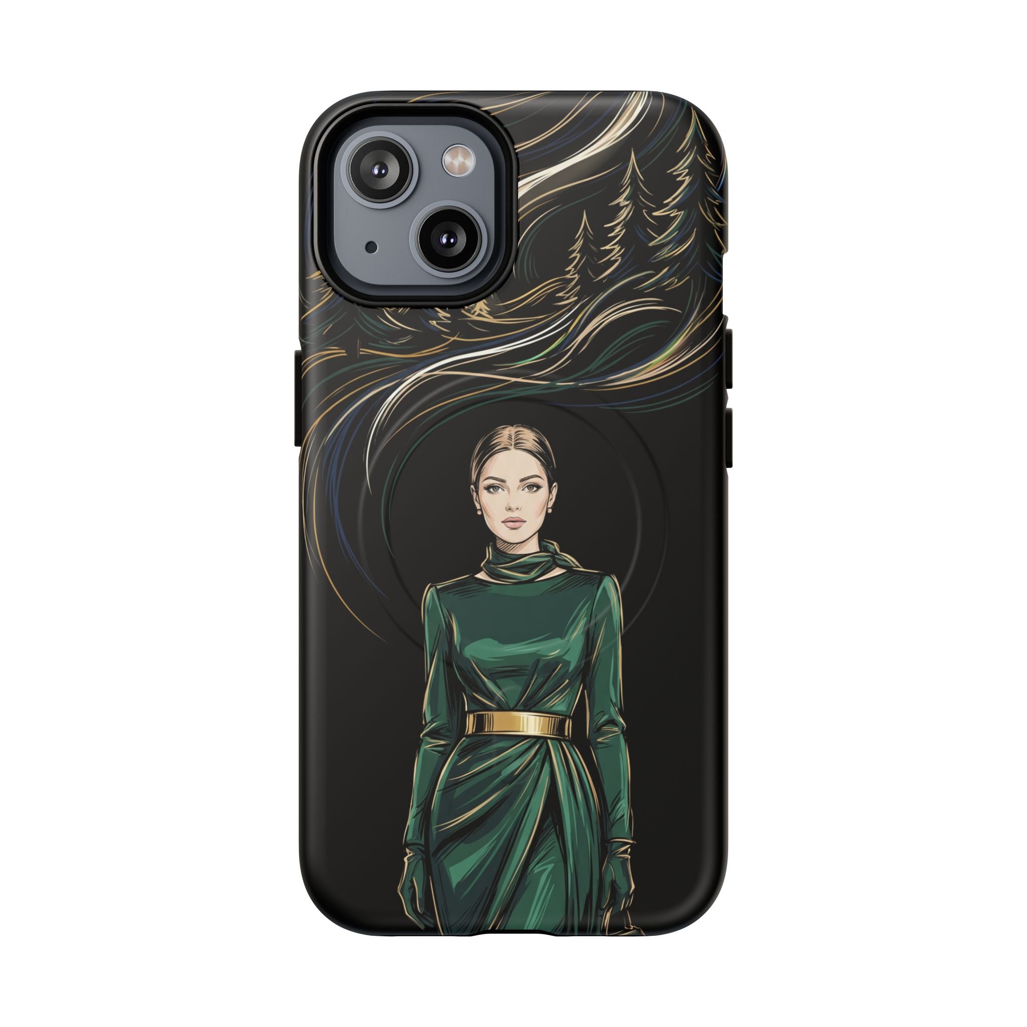 Elegant Forest Woman MagSafe iPhone Case