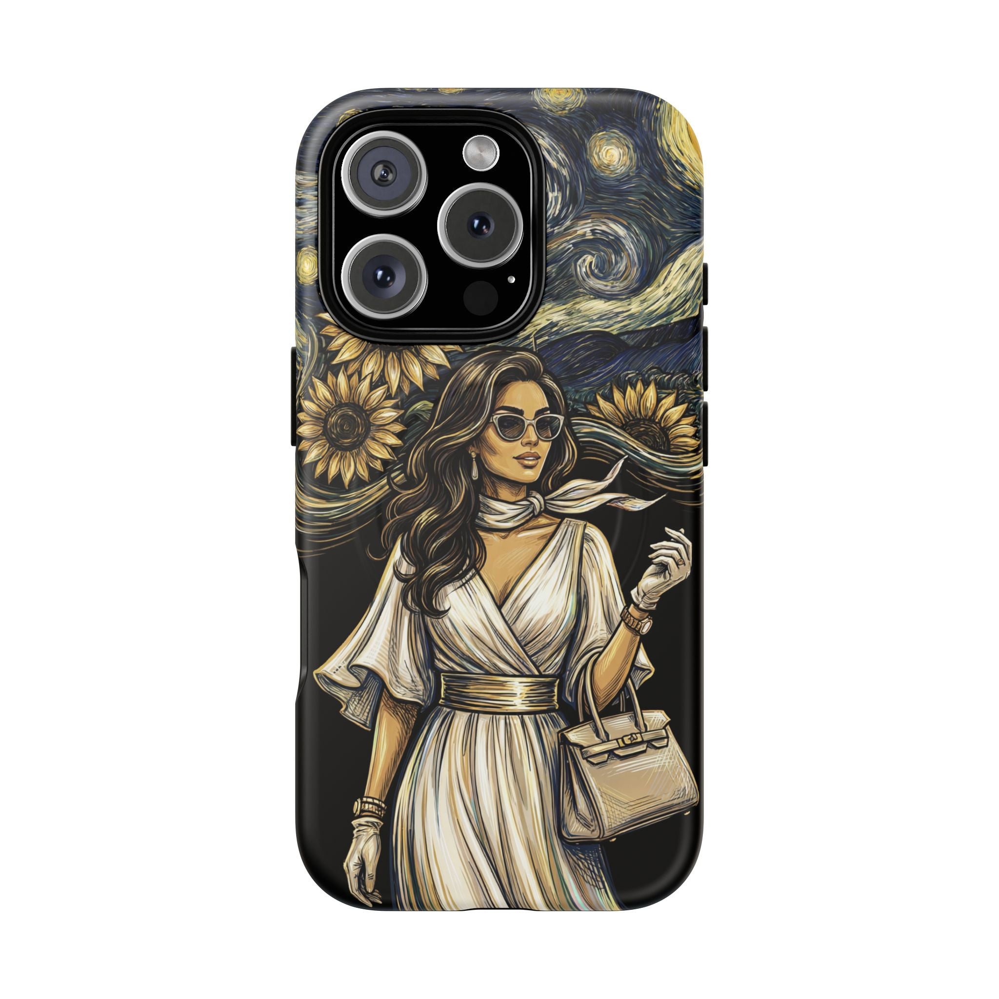Van Gogh Night Sunflowers MagSafe iPhone Case | Chic Woman Art