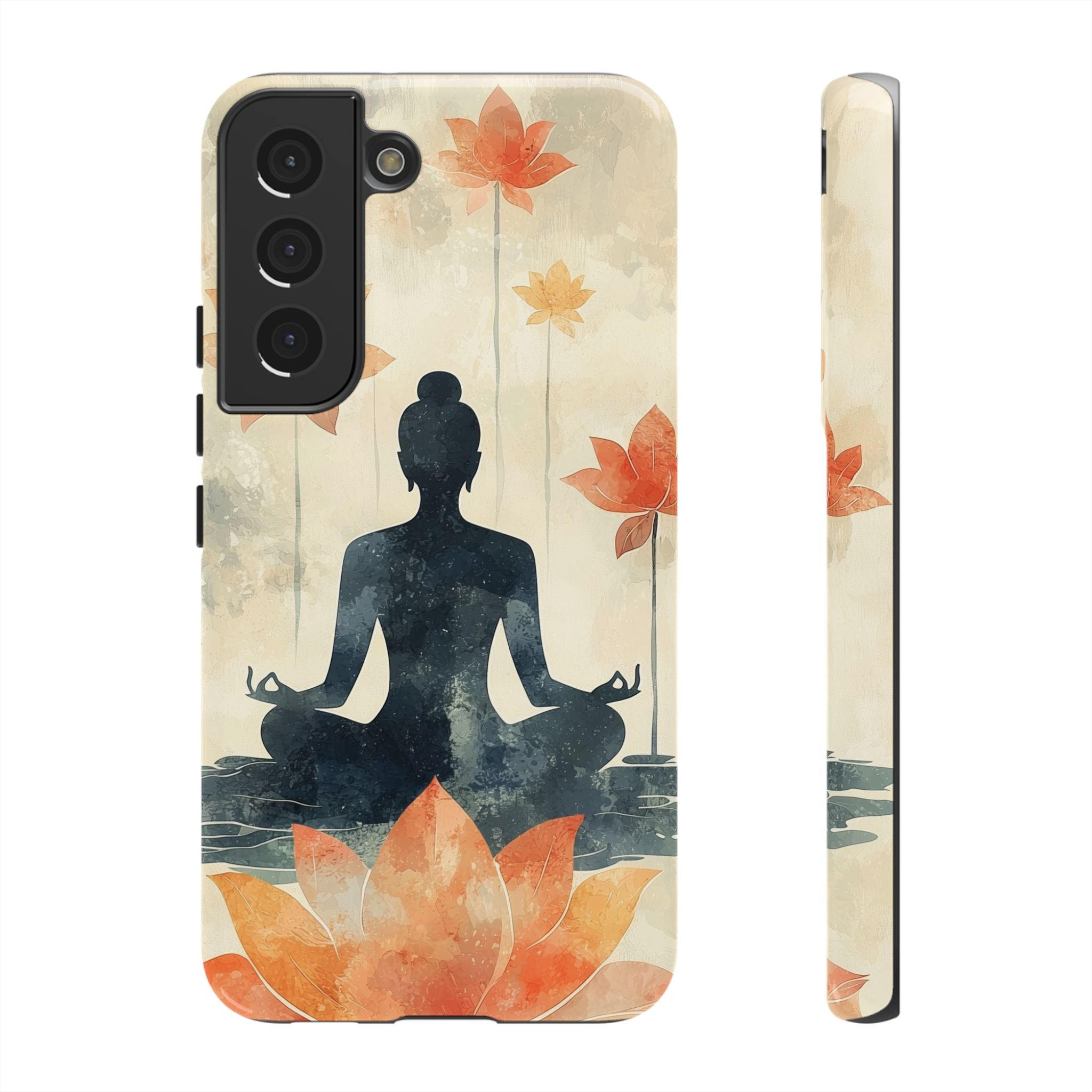 Yoga Lotus Samsung Galaxy Case | Meditative Silhouette