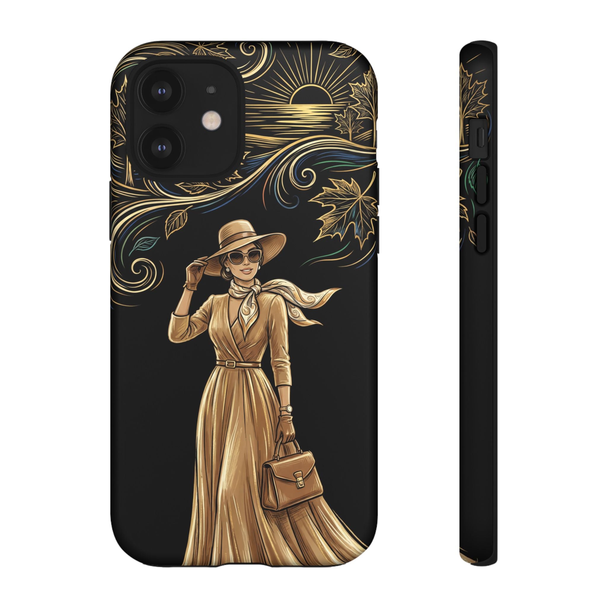 Vintage Autumn Lady iPhone Case