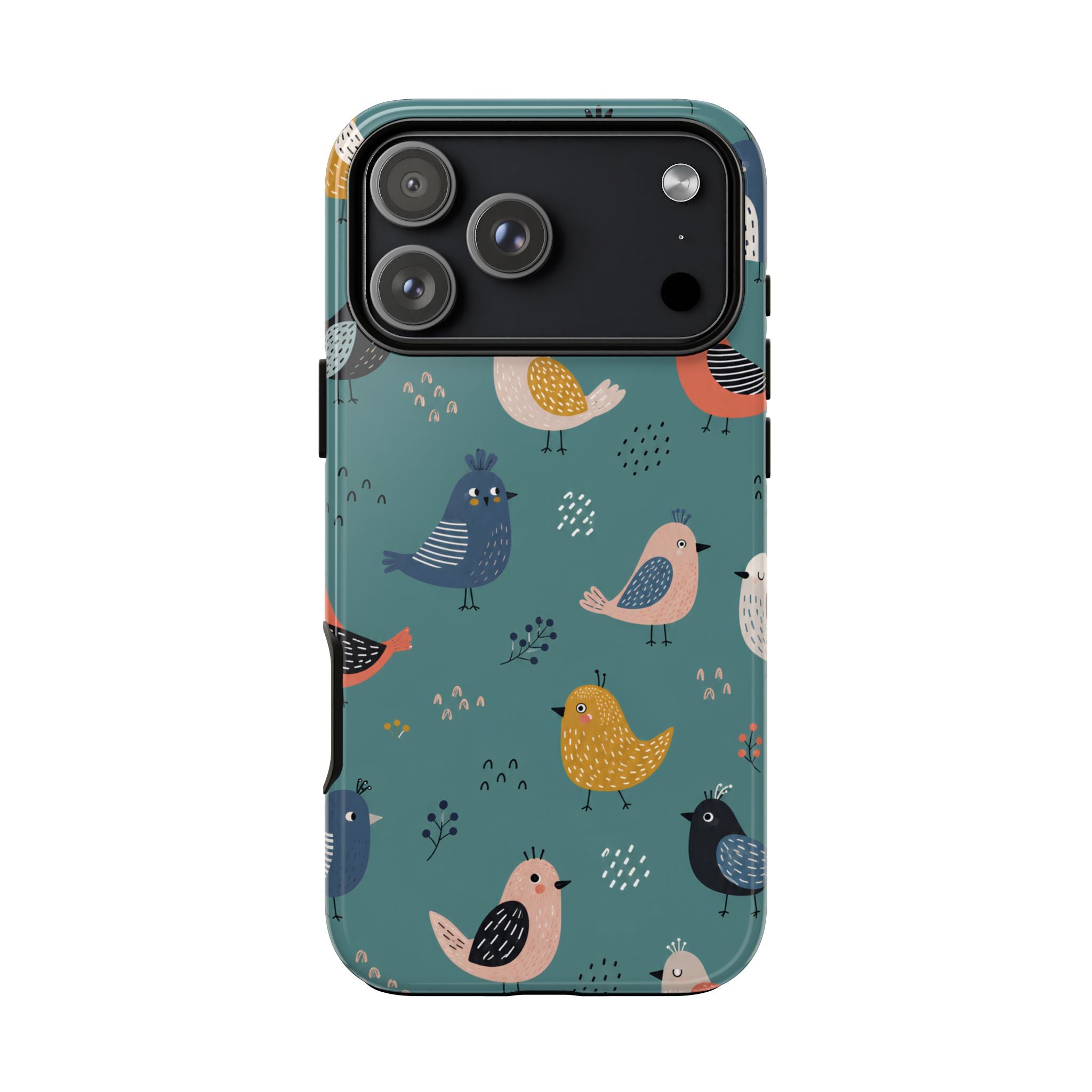 Colorful Bird iPhone Case | Cute Bird Pattern Cover