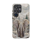 Elephant Samsung Galaxy Phone Case | Winter Forest Phone Case