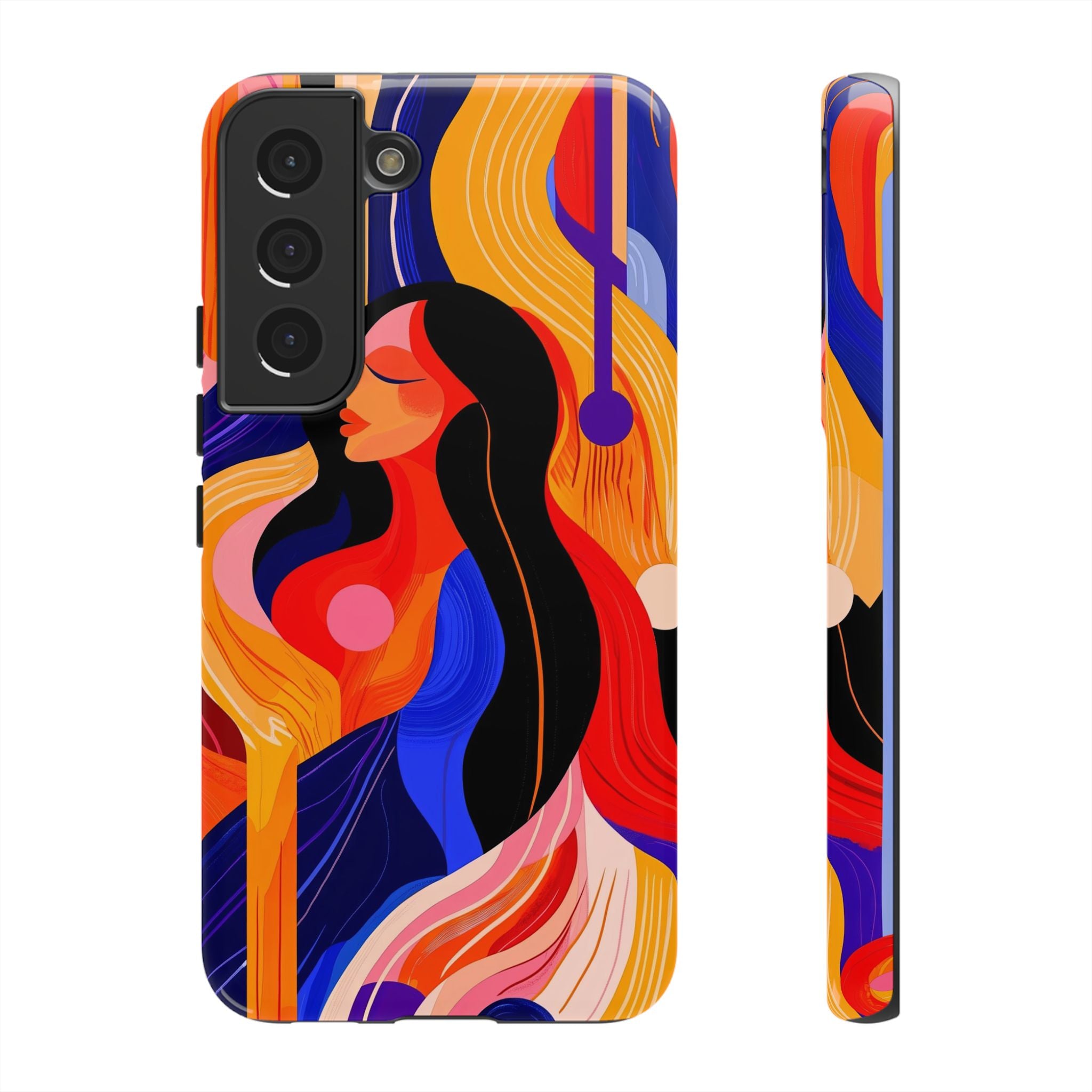 Abstract Colourful Woman Samsung Galaxy Tough Case | Vibrant Artistic