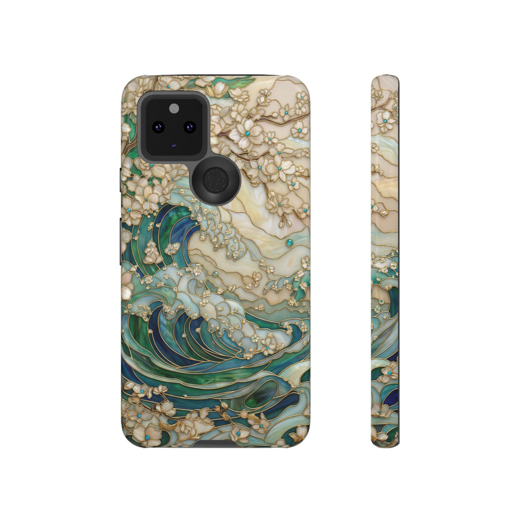 Elegante custodia per Google Pixel con motivo floreale Ocean Wave