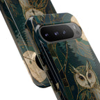 Owl Google Pixel Phone Case | Moonlit Forest Phone Case