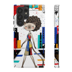 Catwalk City Samsung Galaxy Phone Case | Cute Fashion Cat