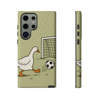 Funny Goose Soccer Samsung Galaxy Phone Case | Cute Sports Bird Cover