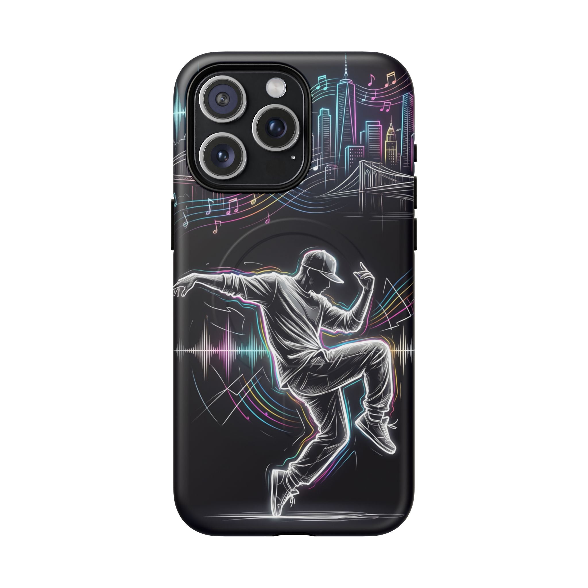 Dancer Neon Skyline MagSafe iPhone Case