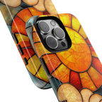 Stained Glass Sun & Clouds iPhone Case
