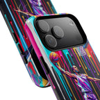 Color Splash Basketball MagSafe iPhone Case | Vibrant Drip Dunk Design