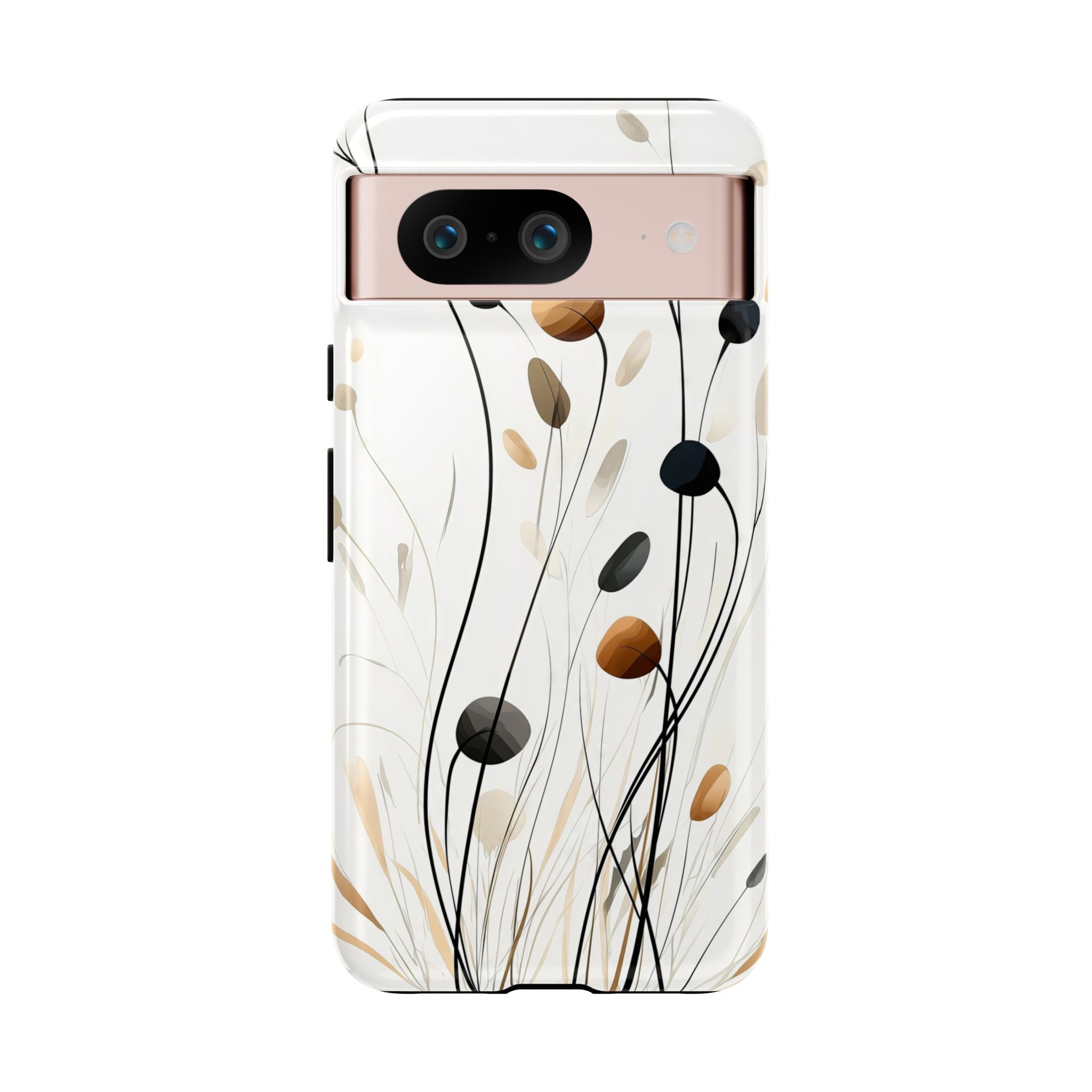 Floral Breeze Tough Google Pixel Case | Minimal Neutral Botanical Design