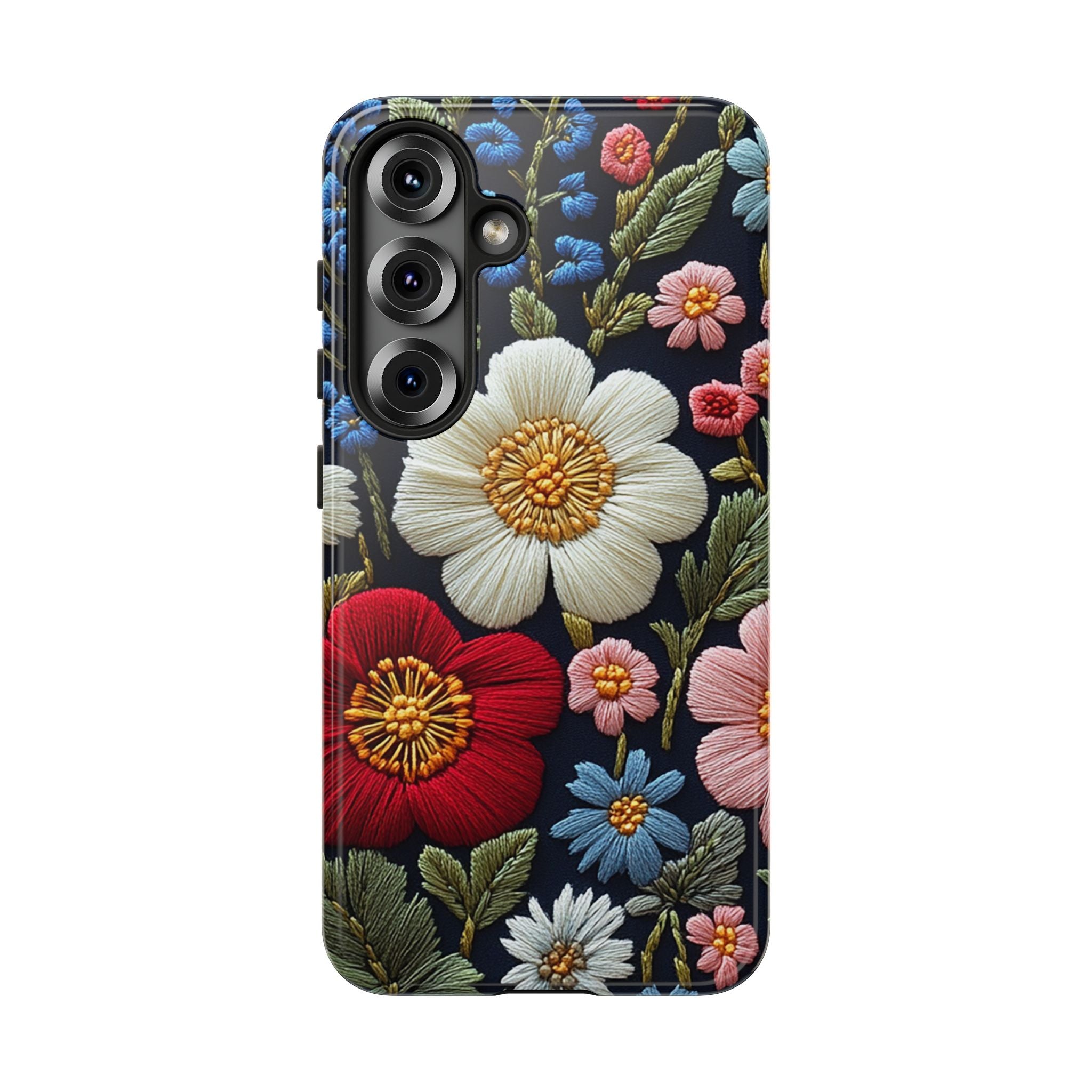 Floral Embroidered Garden Samsung Galaxy Case