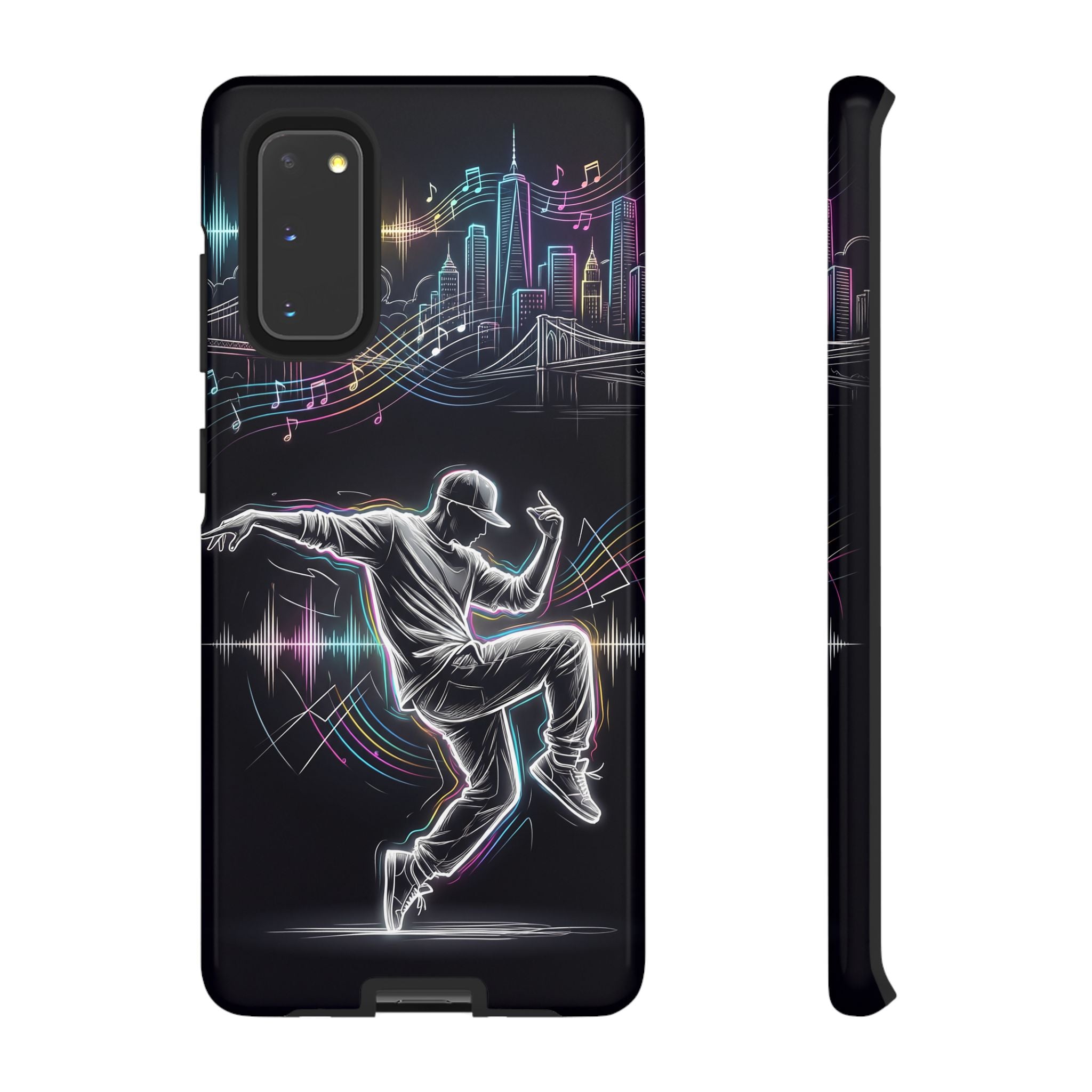Dancer Neon Skyline Samsung Galaxy Phone Case