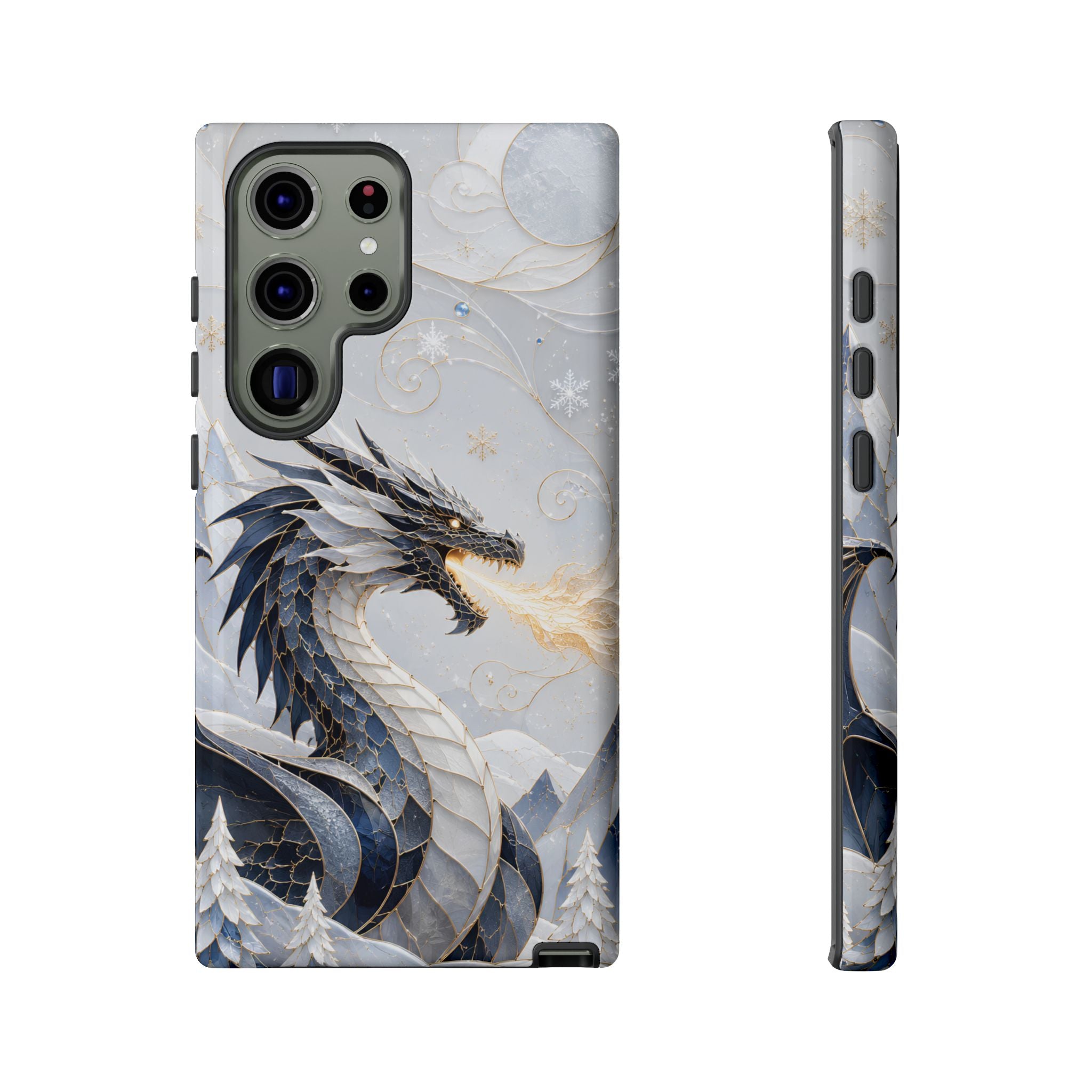 Ice Dragon Samsung Galaxy Phone Case | Winter Dragon Phone Case