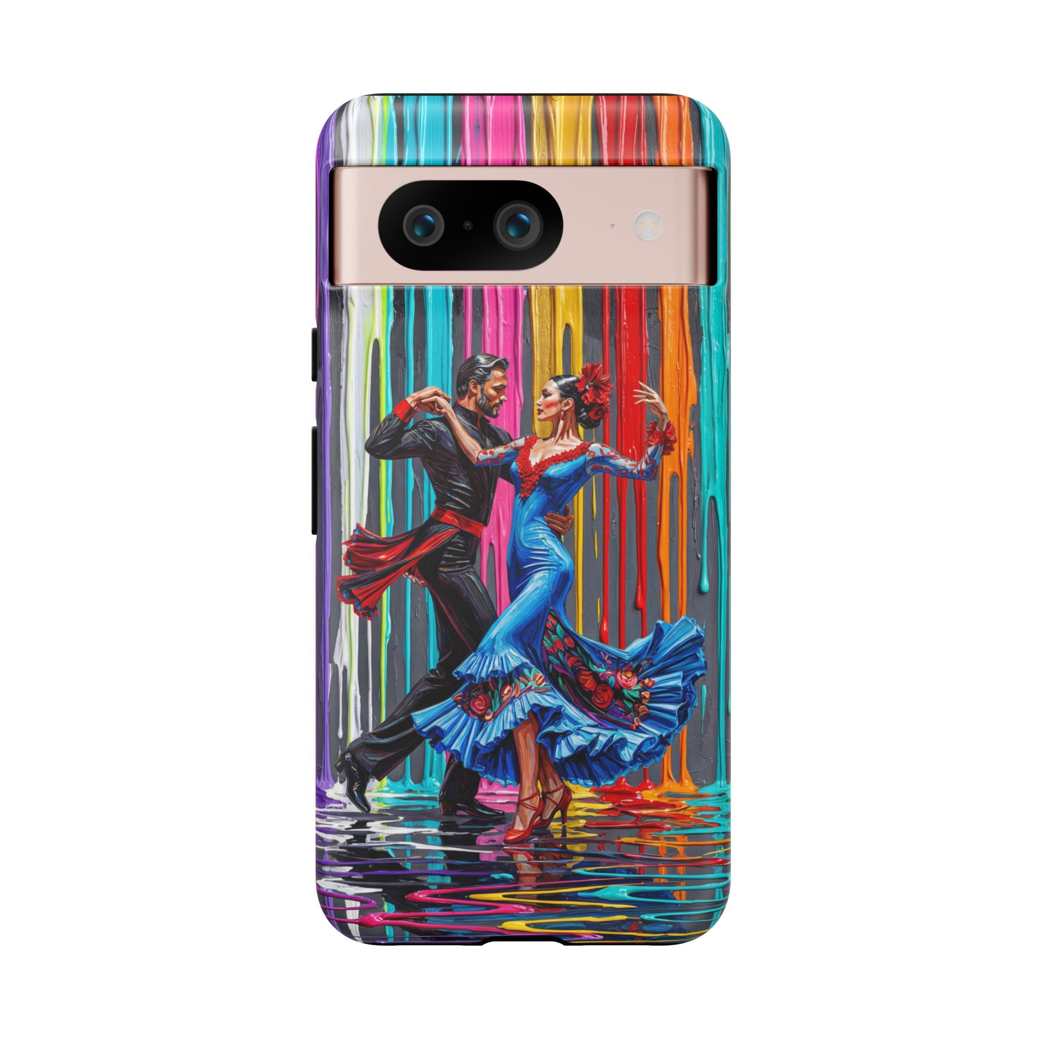 Colorful Tango Google Pixel Phone Case | Vibrant Dancing Couple Art Protection
