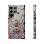 Floral Bee Moon Tough Samsung Galaxy Phone Case | Protective Artistic Phone Cover